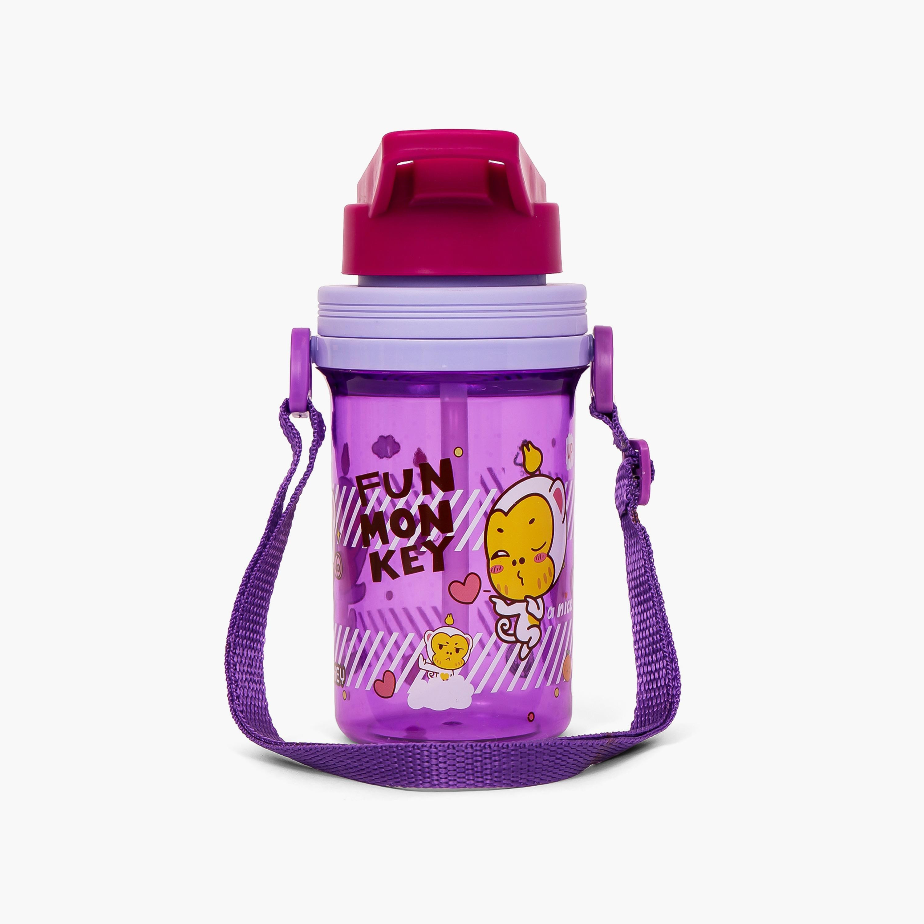 Eazy Kids Water Bottle 500 ML Wt Straw - Purple-school-waterbottles-image-1