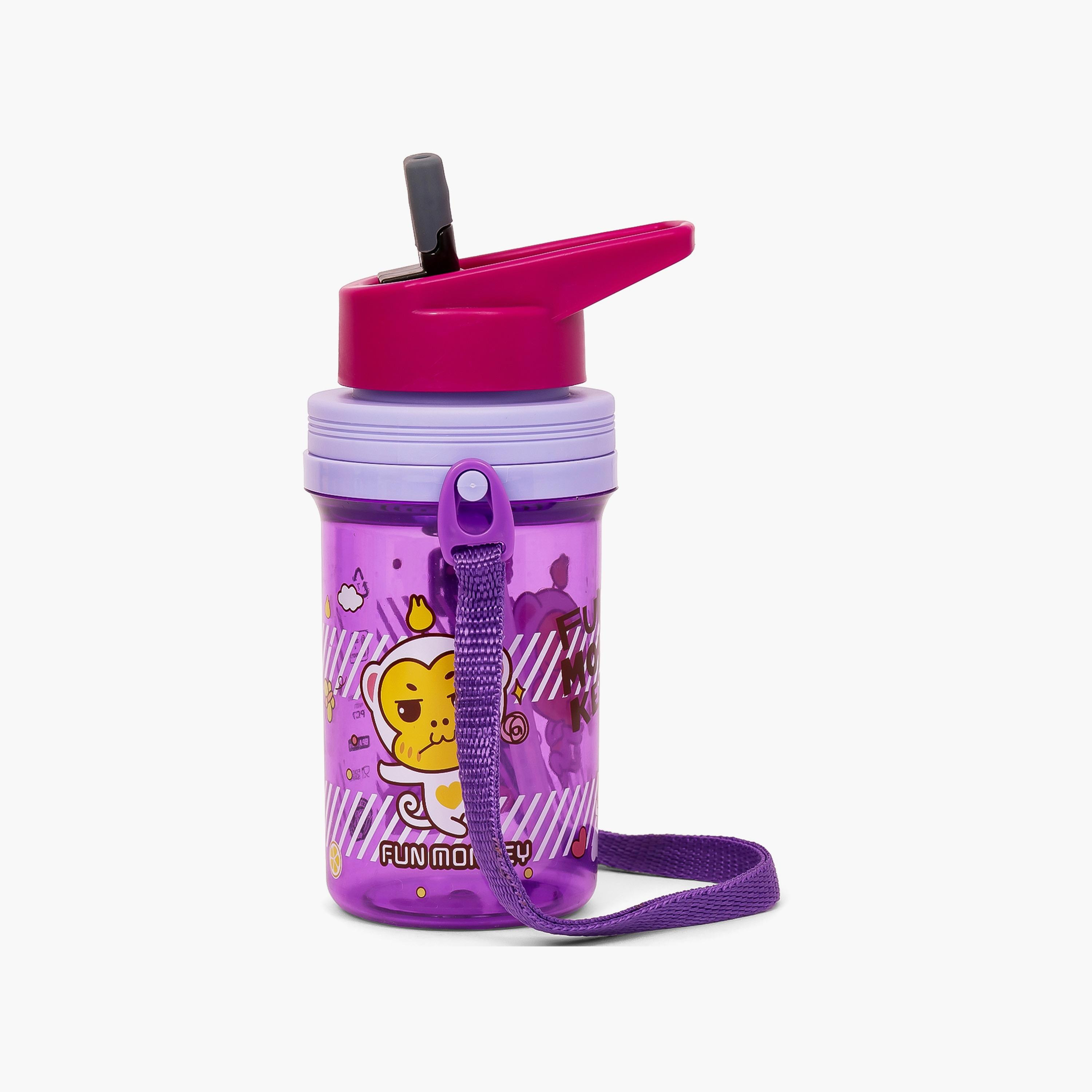 Eazy Kids Water Bottle 500 ML Wt Straw - Purple-school-waterbottles-image-5
