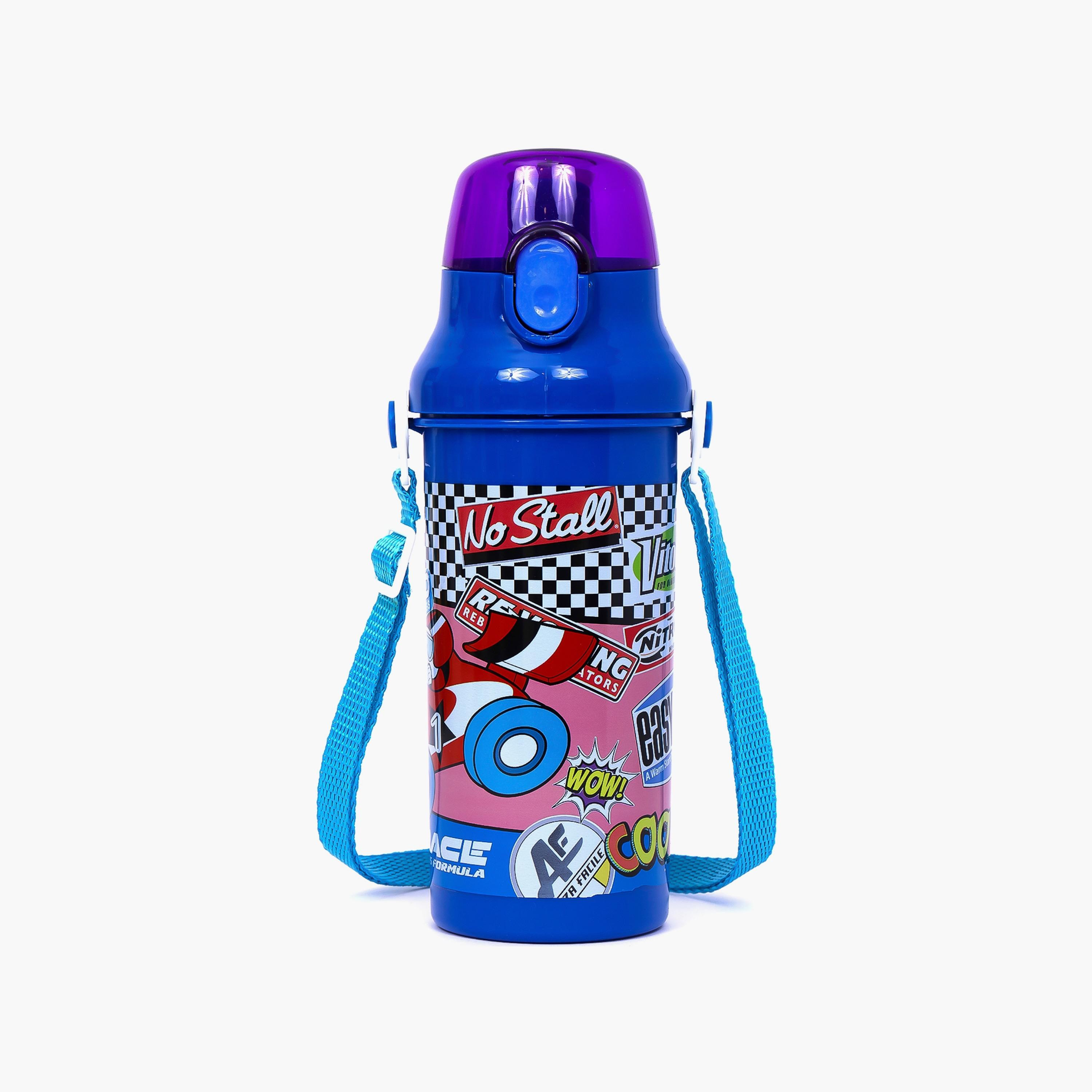 Eazy Kids Water Bottle 600 ML - Blue-school-waterbottles-image-1