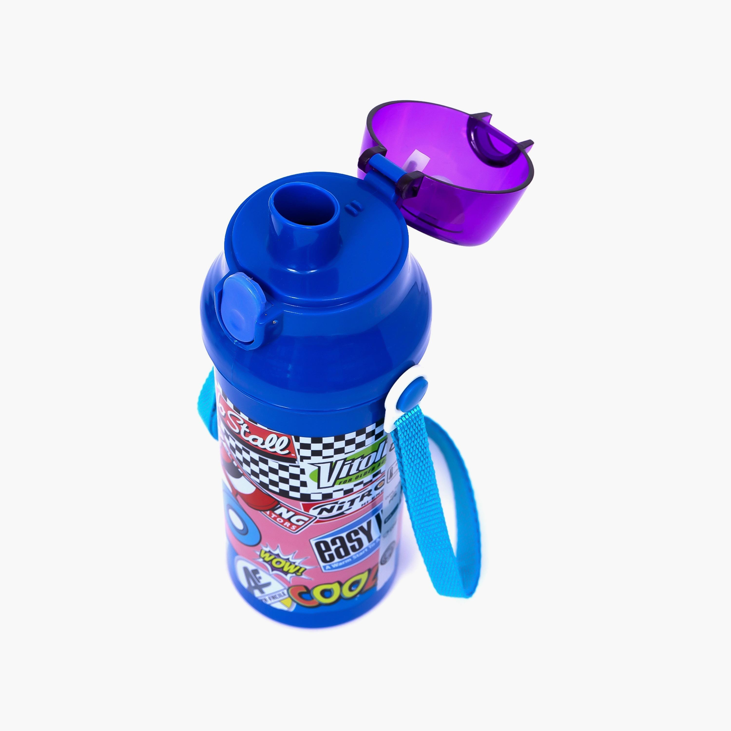 Eazy Kids Water Bottle 600 ML - Blue-school-waterbottles-image-3