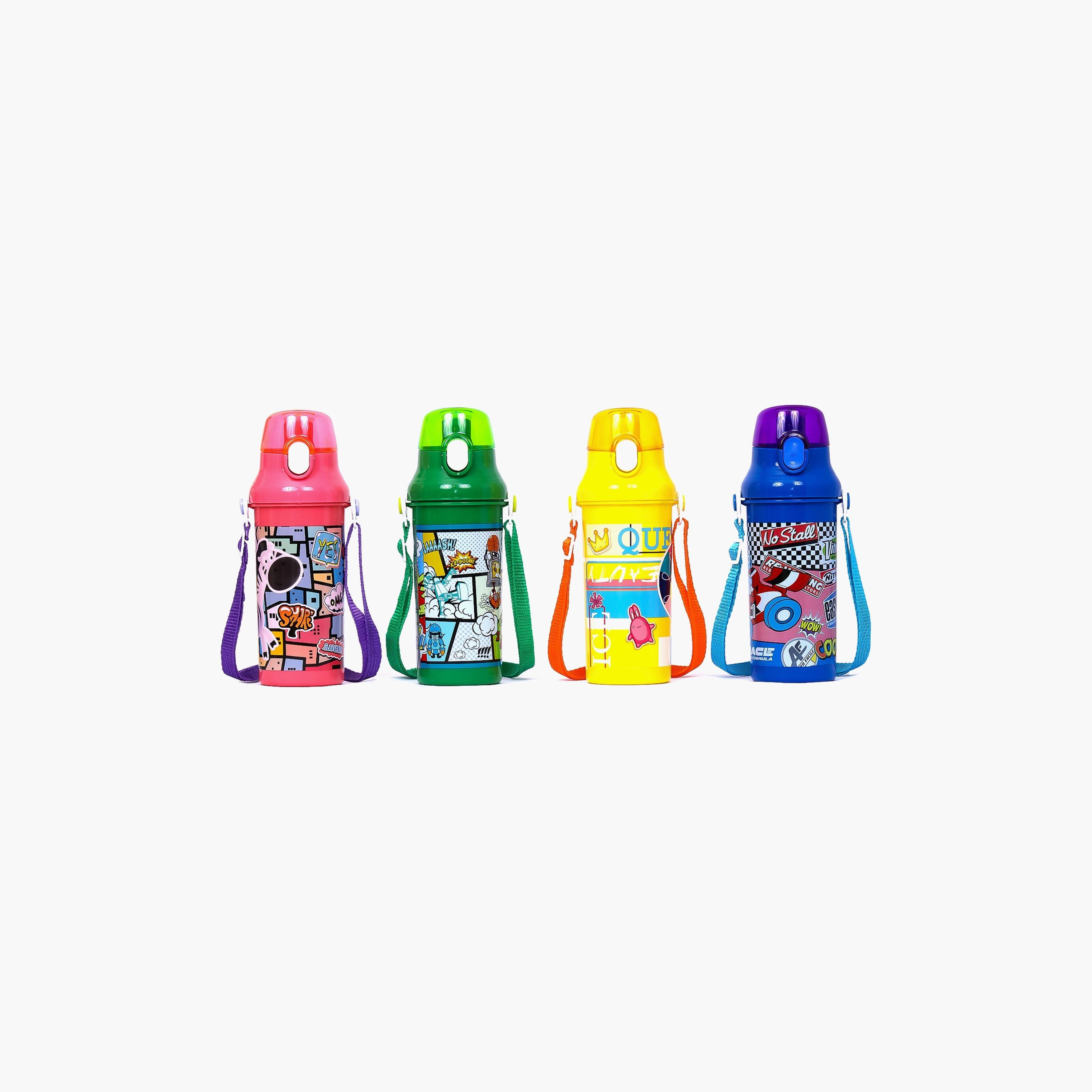 Eazy Kids Water Bottle 600 ML - Blue-school-waterbottles-image-5