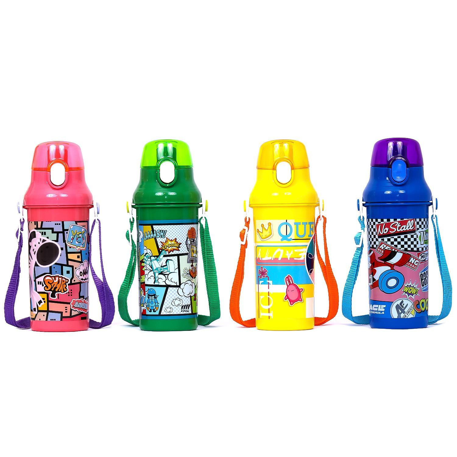 Eazy Kids Water Bottle 600 ML - Green-school-waterbottles-image-5