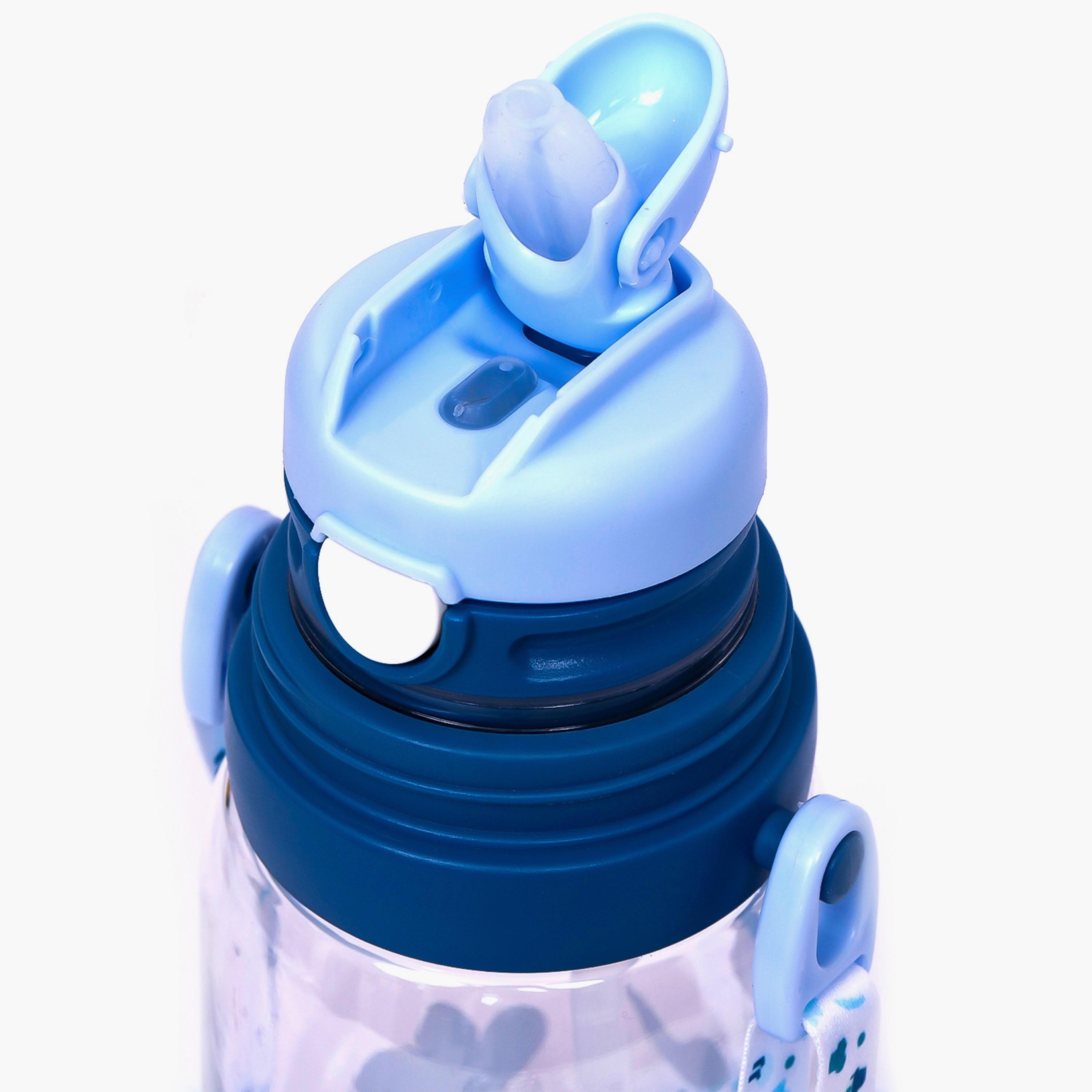 Eazy Kids Water Bottle 600 ML Wt Straw - Blue-school-waterbottles-image-4