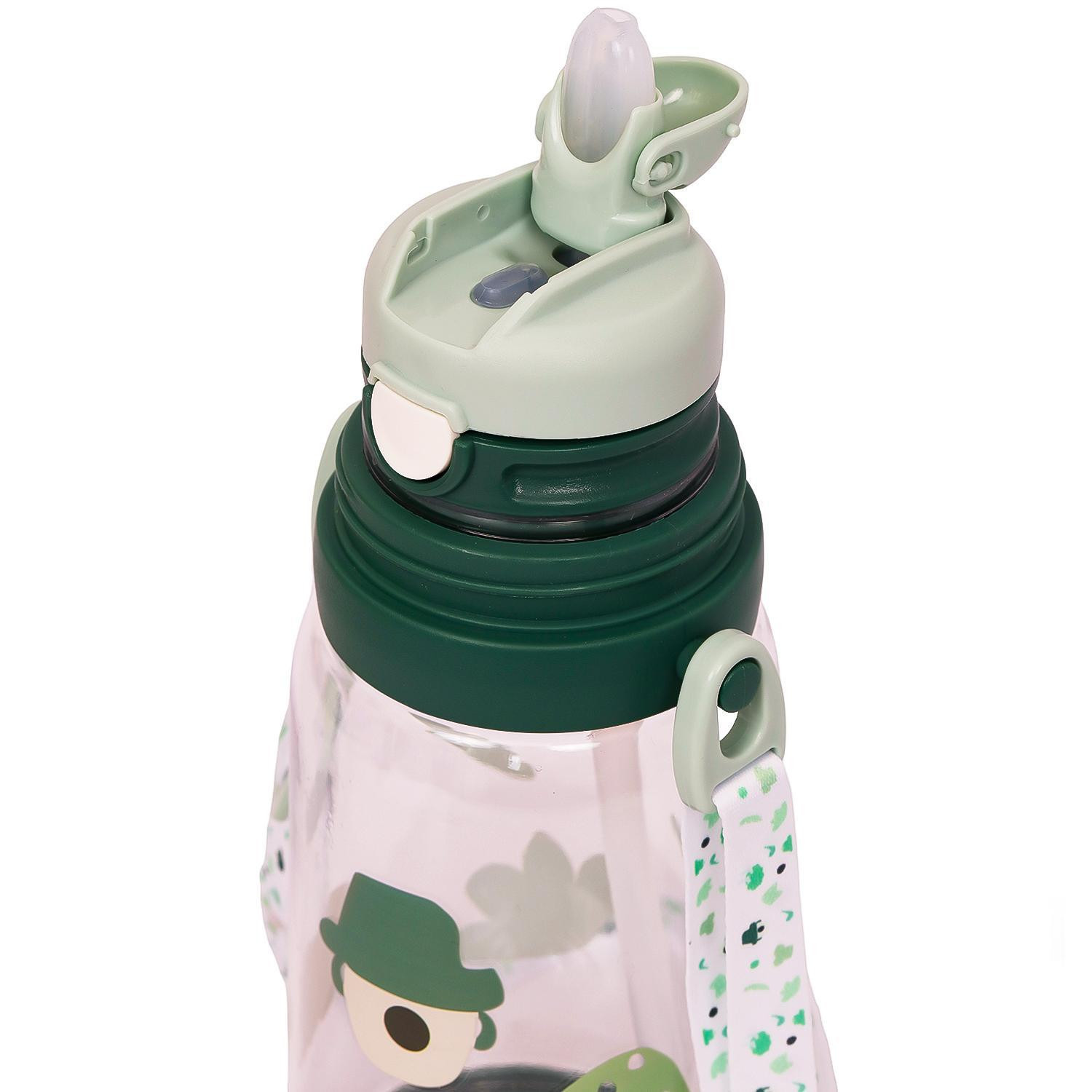 Eazy Kids Water Bottle 600 ML Wt Straw - Green-school-waterbottles-image-4