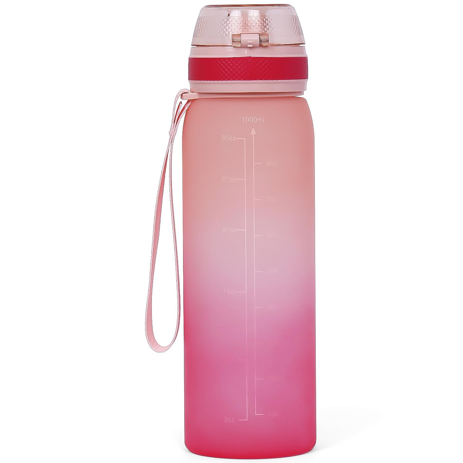 Eazy Kids Water Bottle 1000 ML - Pink-school-waterbottles-image-2