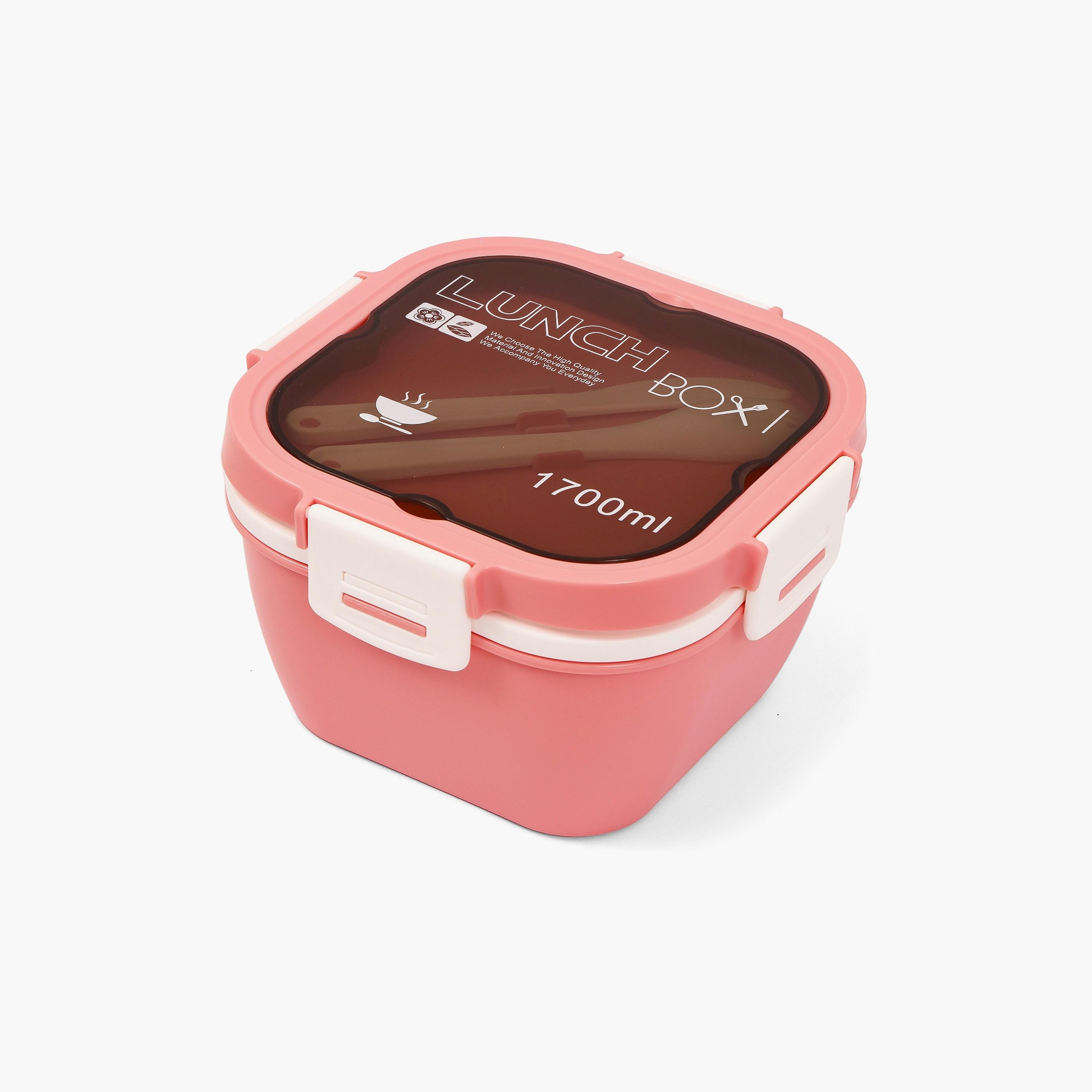 علبة غداء من إيزي كيدز - وردي-school-lunchessentials-lunchboxes-image-1