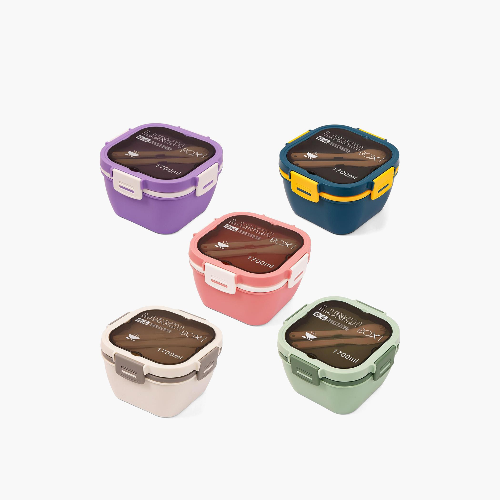 علبة غداء من إيزي كيدز - بنفسجي-school-lunchessentials-lunchboxes-image-9
