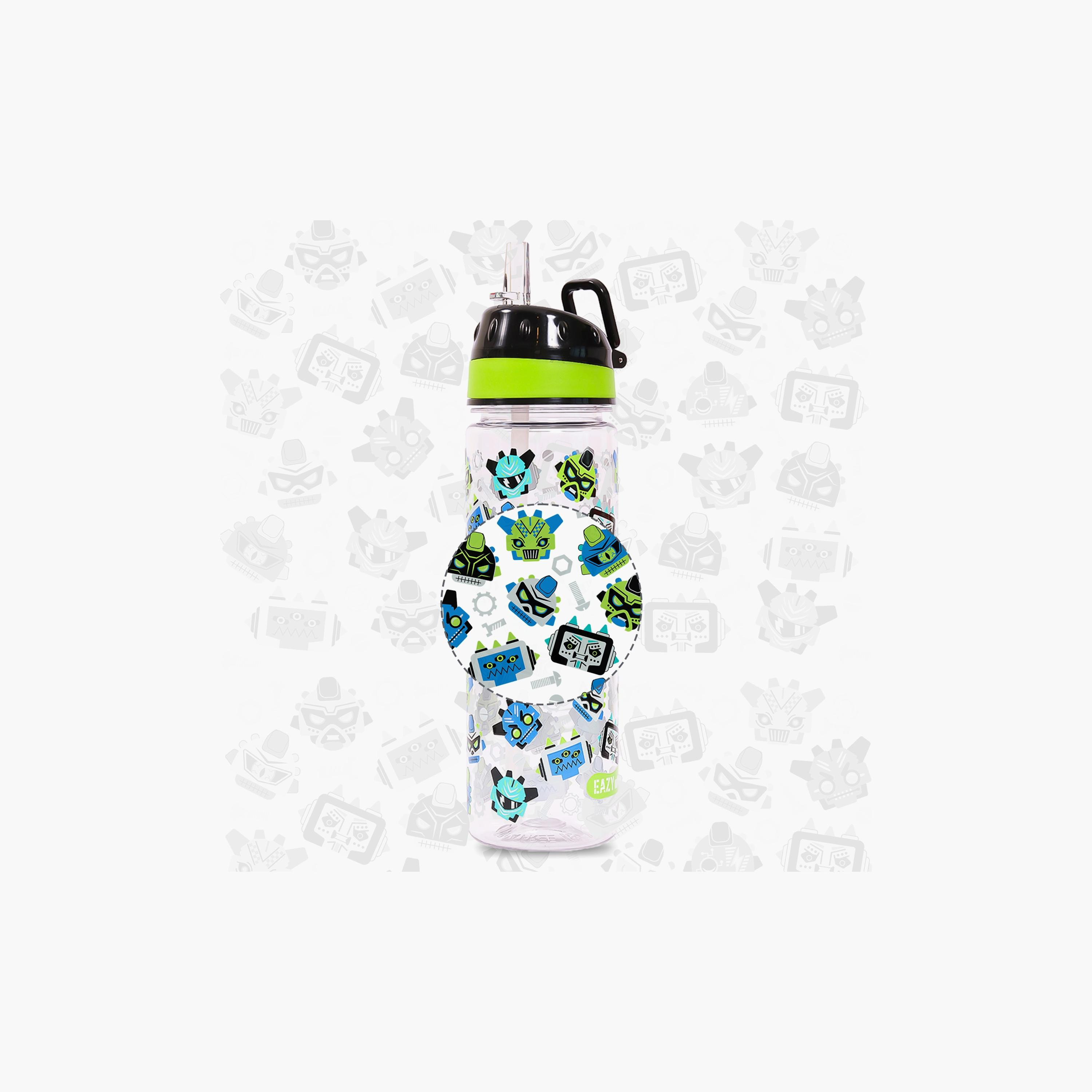 Eazy Kids Tritan Water Bottle W/ Carry Handle, Gen Z - Black, 650 ML-school-waterbottles-image-5