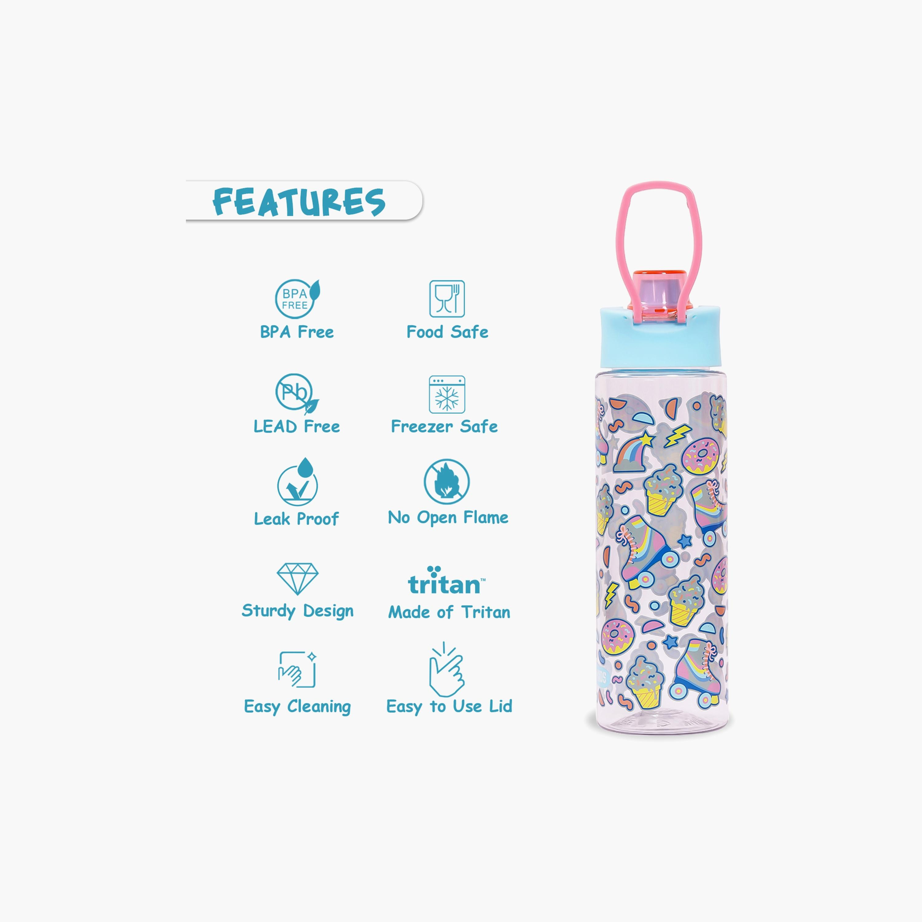 زجاجة المياه تريتان 750 مل مع غطاء من إيزي كيدز - متزحلق جين زي - أزرق-school-waterbottles-image-2