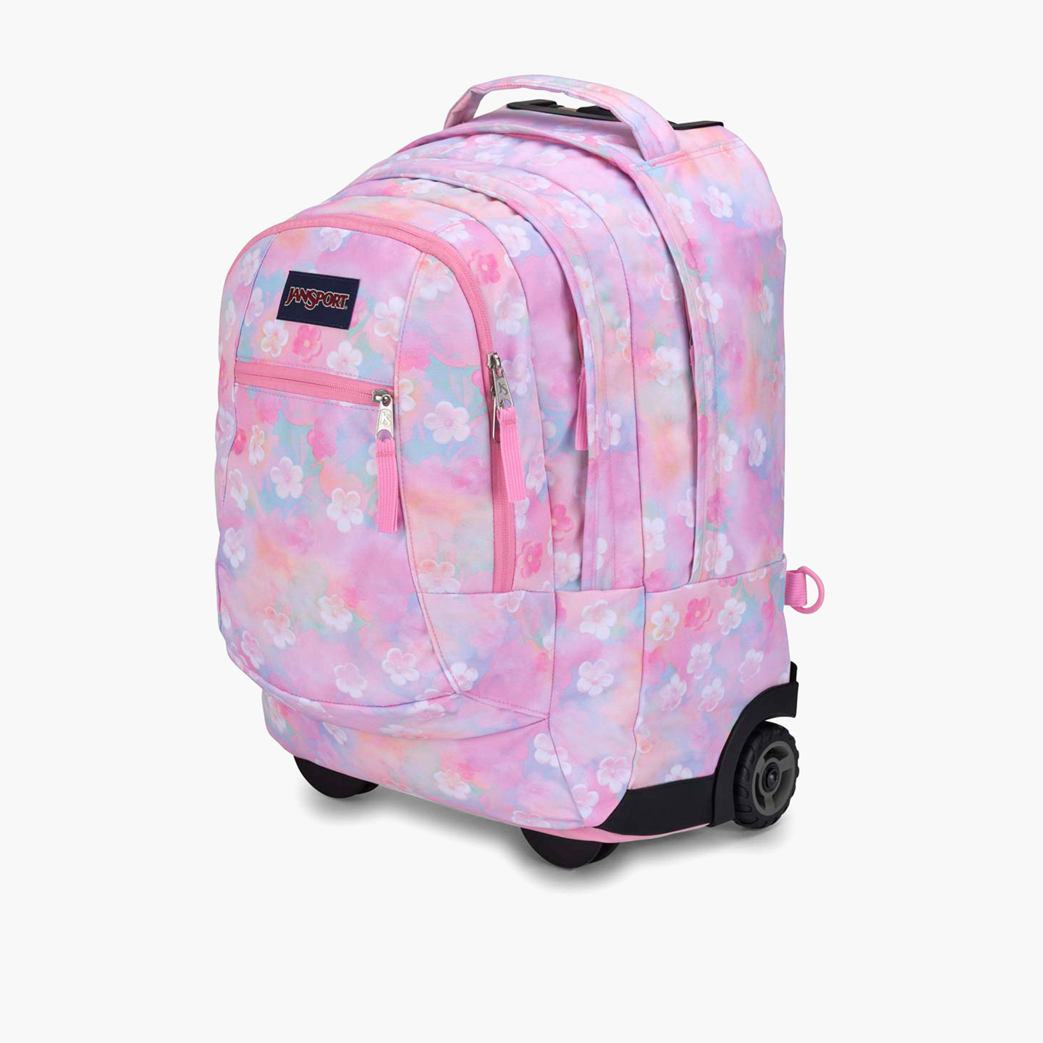 Jansport Floral Print 15-inch Trolley Bag with Retractable Handle - Lifetime Warranty-school-bagsandbackpacks-trolleybags-image-3