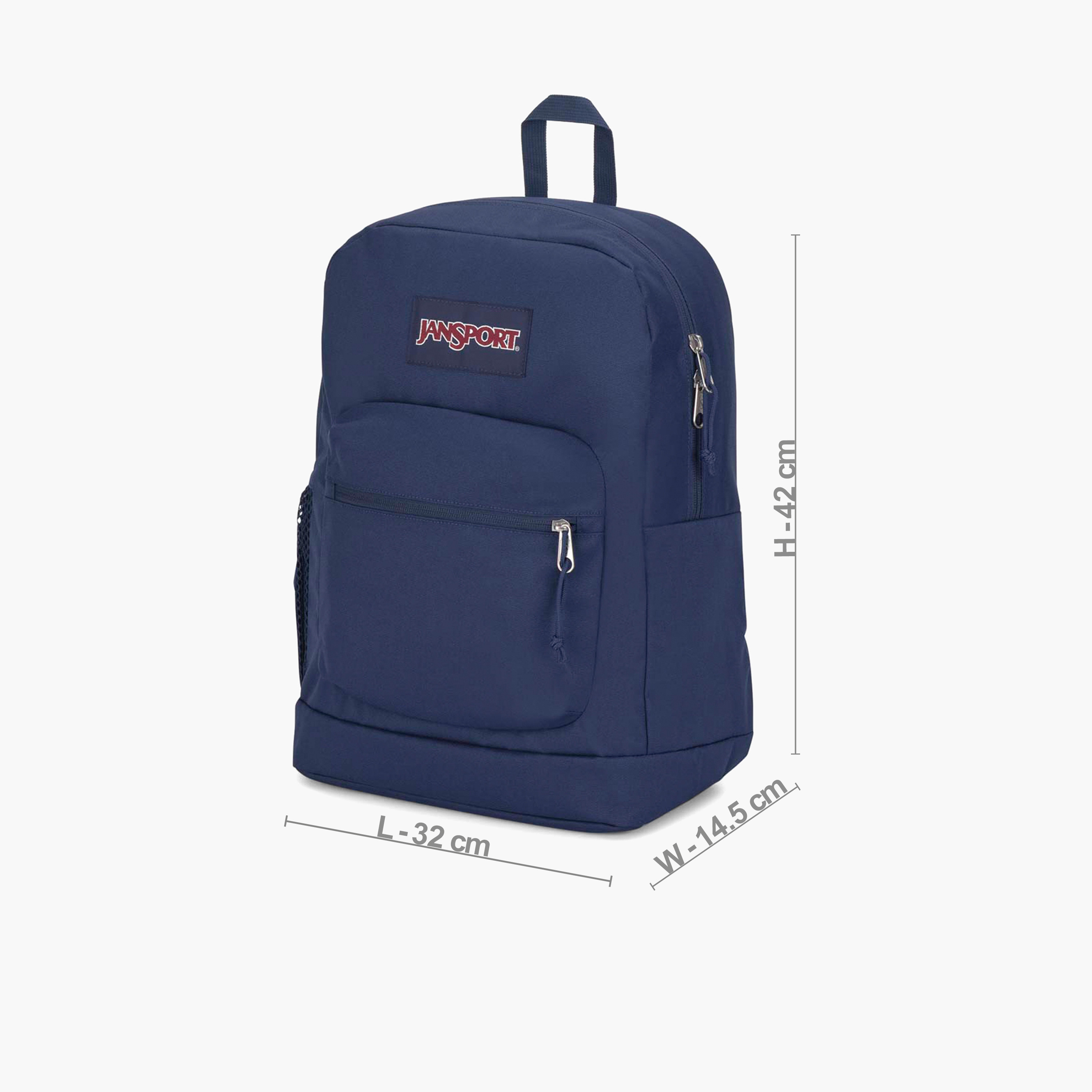 Jansport Solid Backpack with Adjustable Straps and Zip Closure - Lifetime Warranty-school-bagsandbackpacks-backpacks-image-3