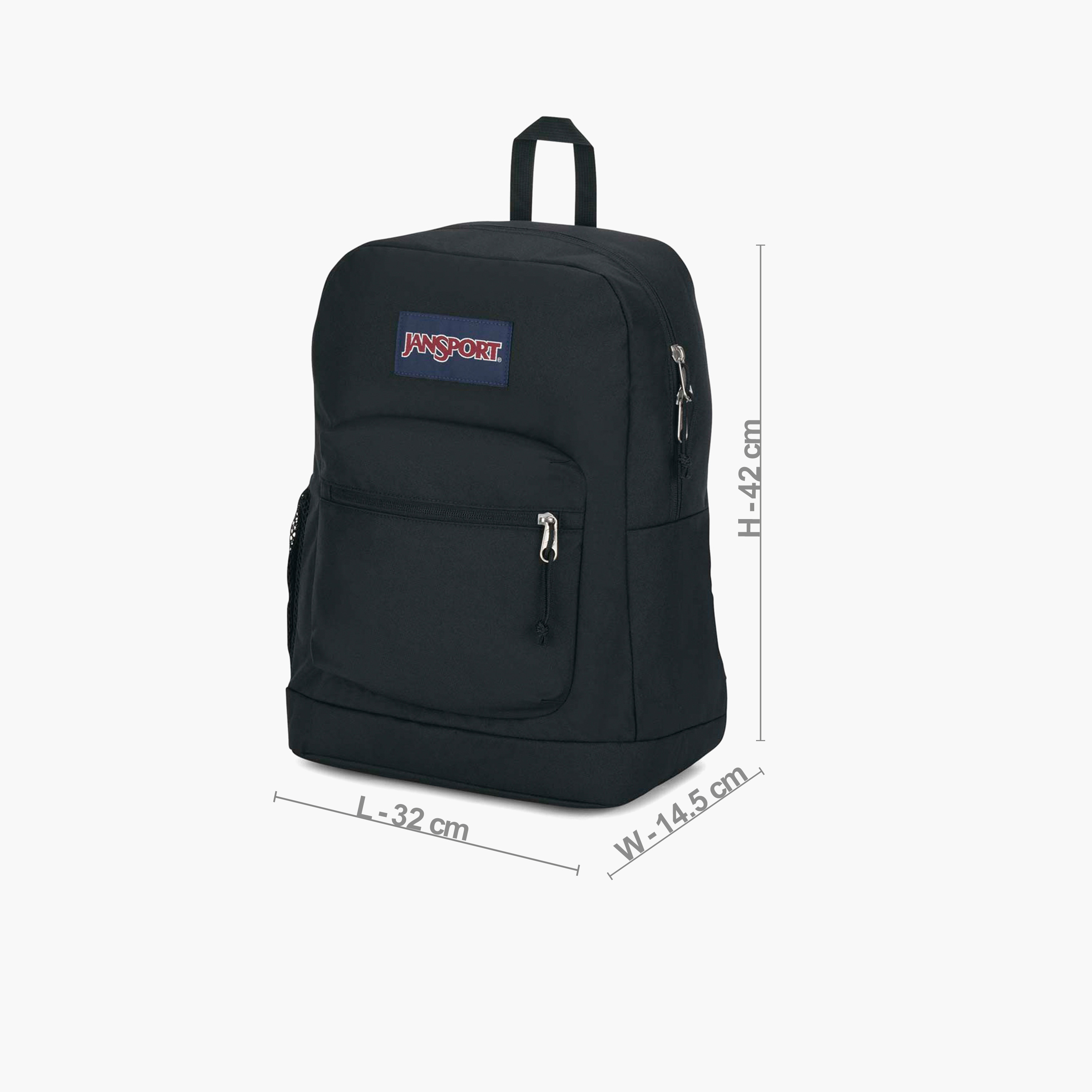 Jansport Solid Backpack with Adjustable Straps and Zip Closure - Lifetime Warranty-school-bagsandbackpacks-backpacks-image-11