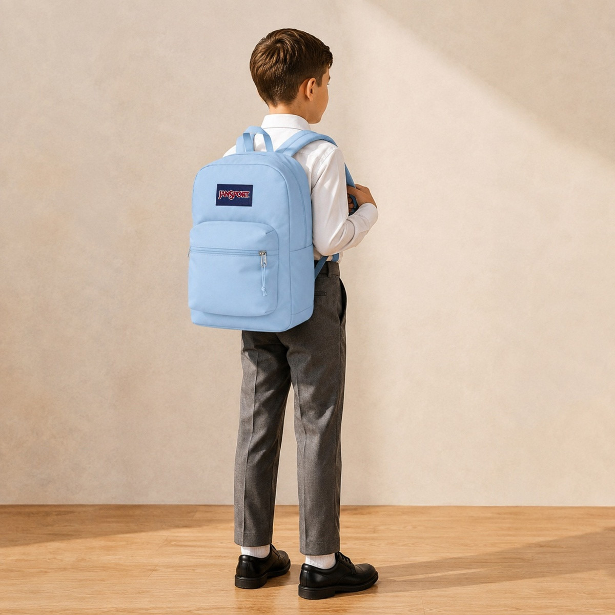Jansport Solid Backpack with Adjustable Straps and Zip Closure - Lifetime Warranty-school-bagsandbackpacks-backpacks-image-3