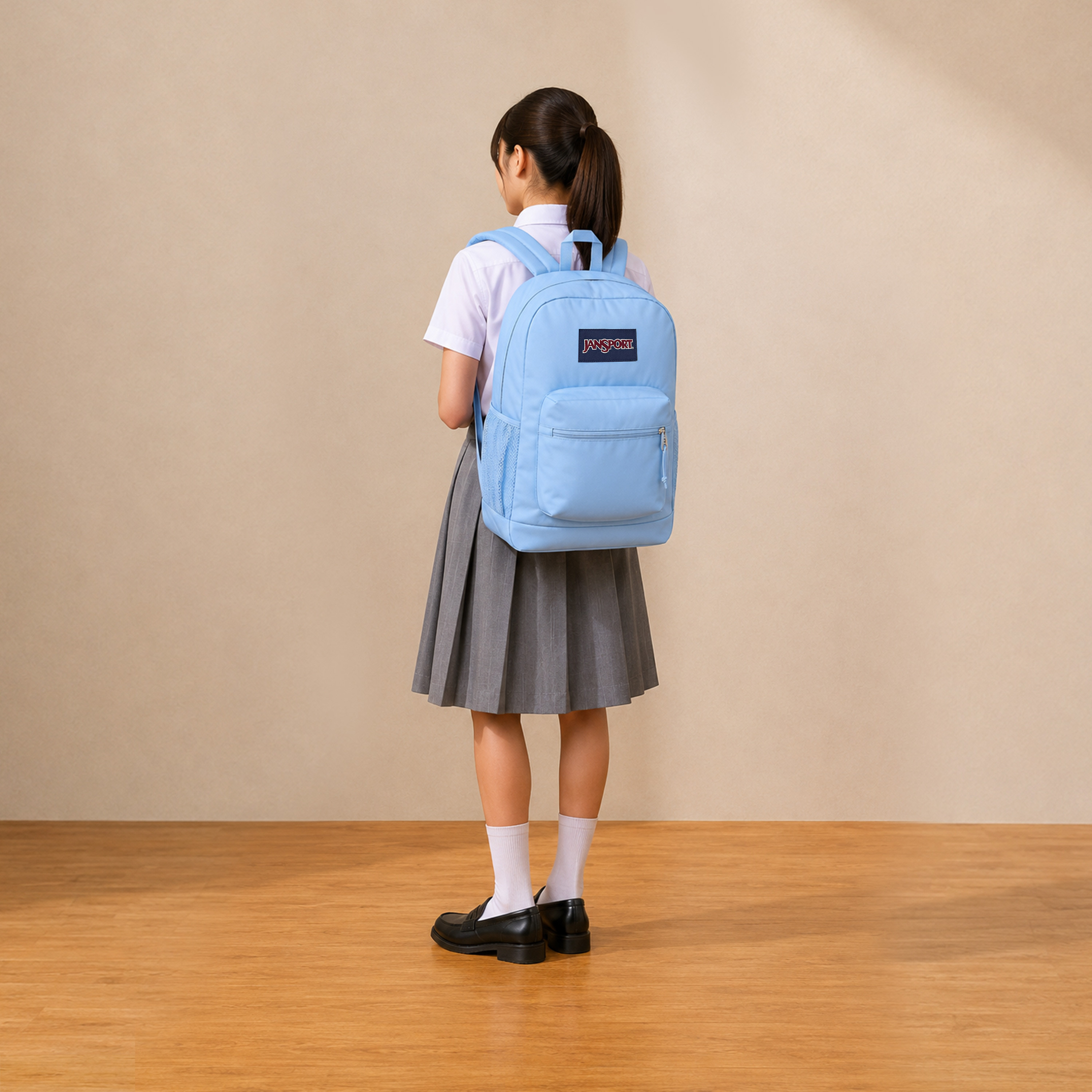 Jansport Solid Backpack with Adjustable Straps and Zip Closure - Lifetime Warranty-school-bagsandbackpacks-backpacks-image-4