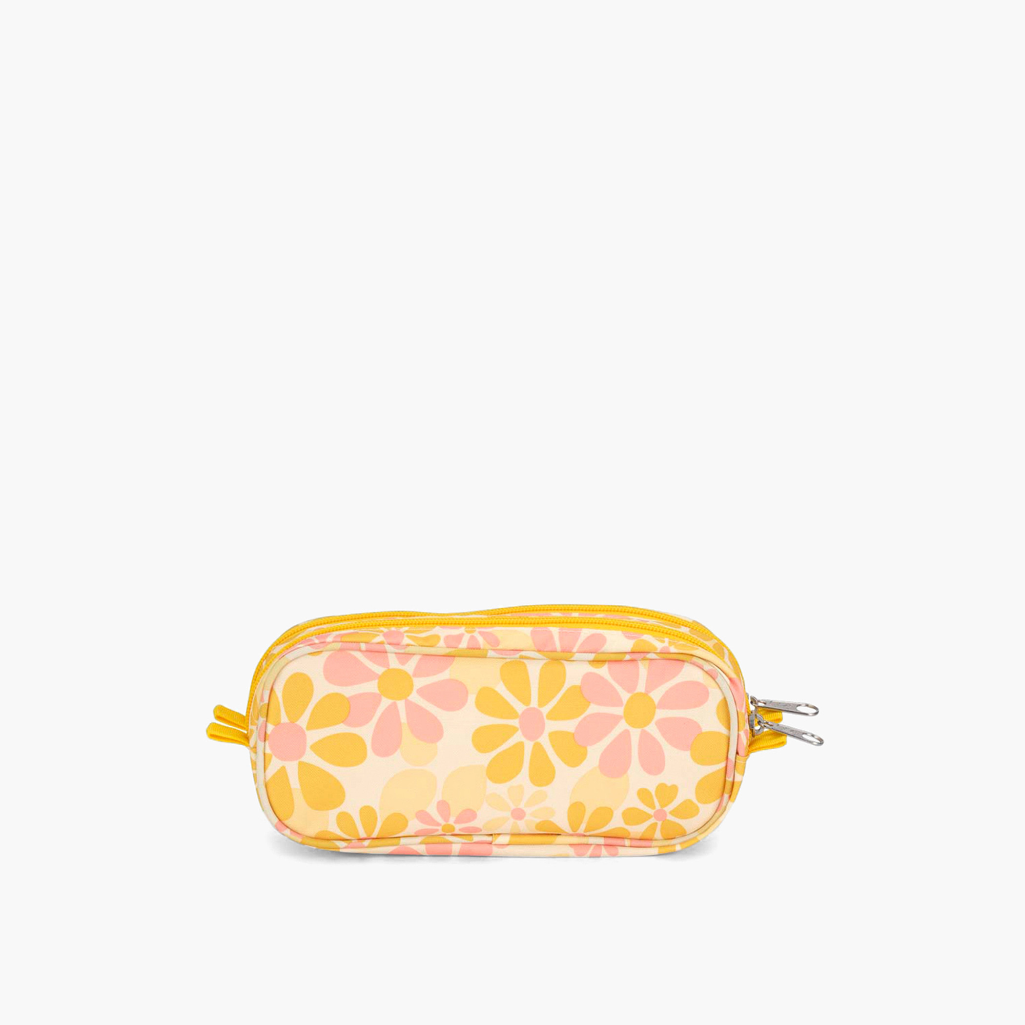 Jansport Floral Print 2-Compartment Pencil Case with Zip Closure - Lifetime Warranty-school-stationery-pencilcases-image-2