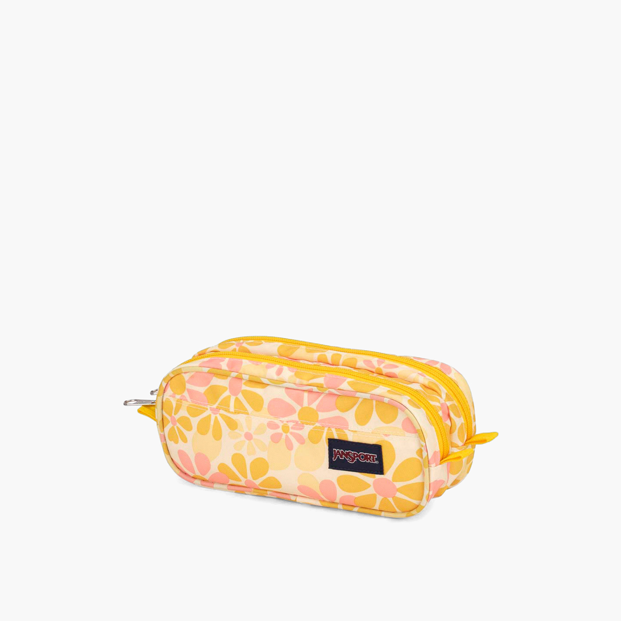 Jansport Floral Print 2-Compartment Pencil Case with Zip Closure - Lifetime Warranty-school-stationery-pencilcases-image-3