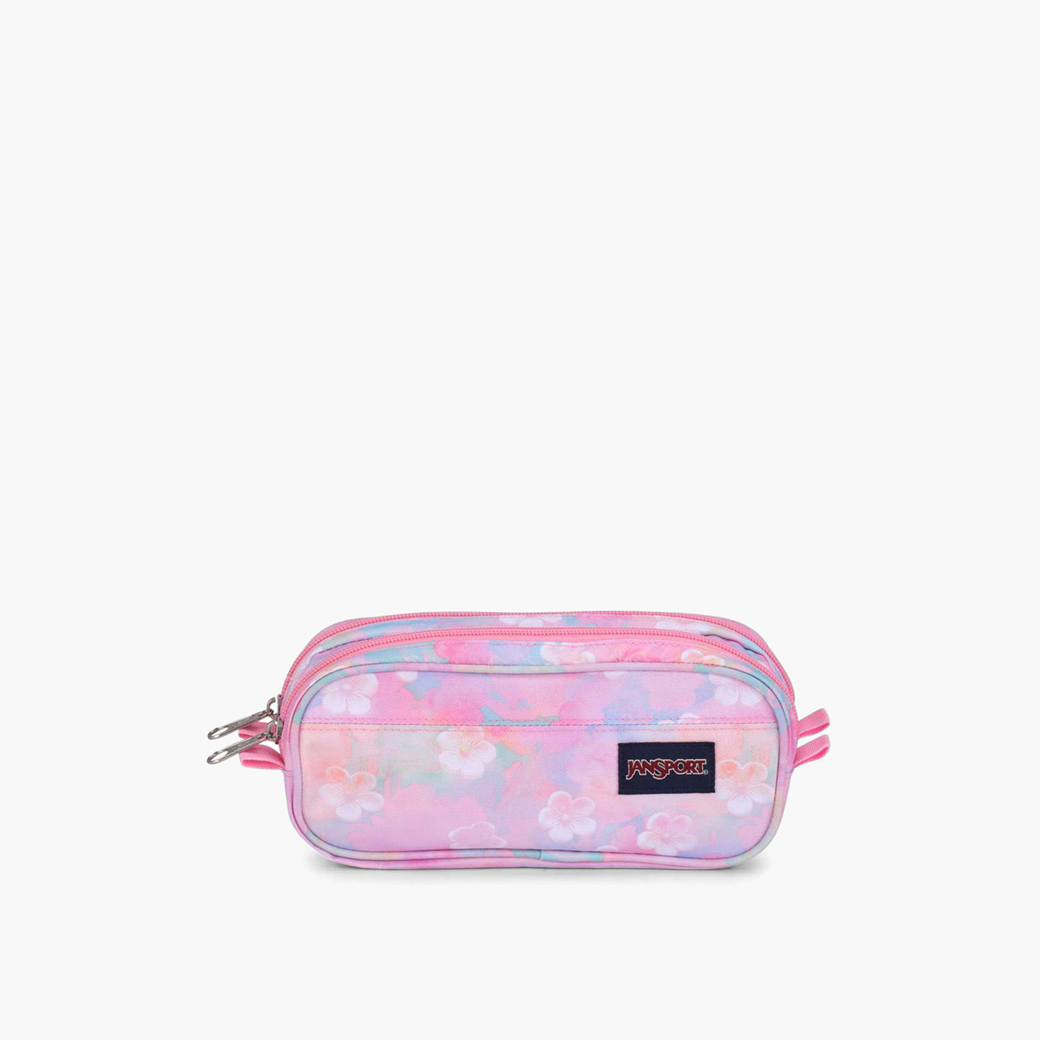 Jansport Floral Print 2-Compartment Pencil Case with Zip Closure - Lifetime Warranty-school-stationery-pencilcases-image-1