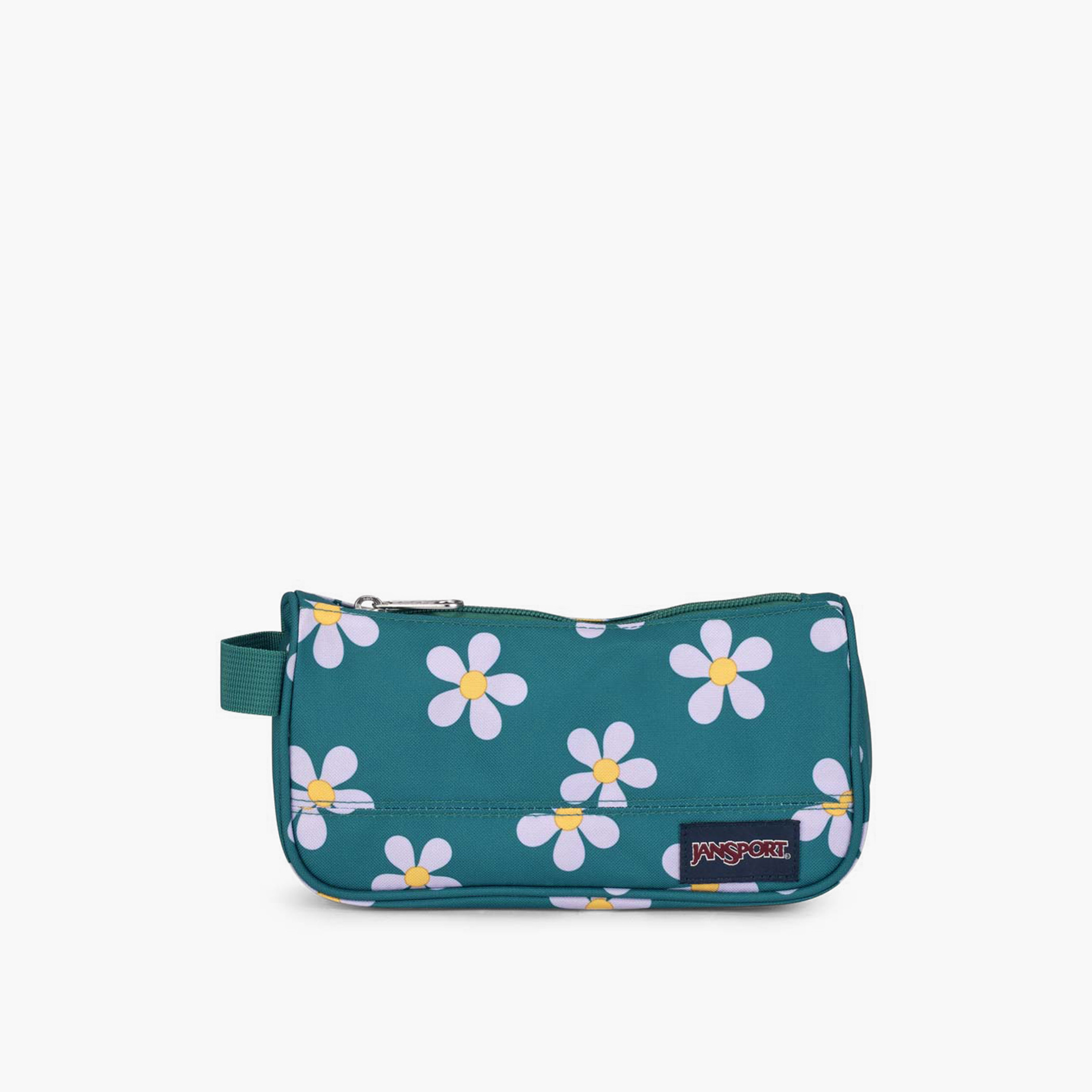 مقلمة بسحّاب إغلاق وطبعات زهرية من جان سبورت - ضمان مدى الحياة-school-stationery-pencilcases-image-1