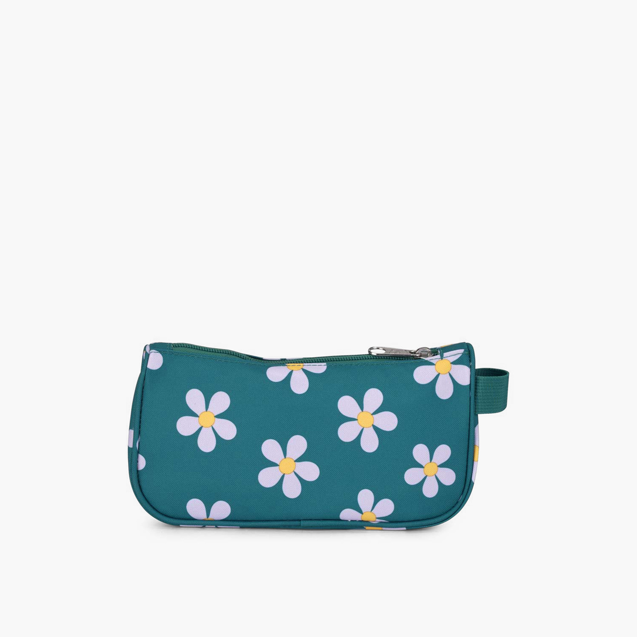 مقلمة بسحّاب إغلاق وطبعات زهرية من جان سبورت - ضمان مدى الحياة-school-stationery-pencilcases-image-2