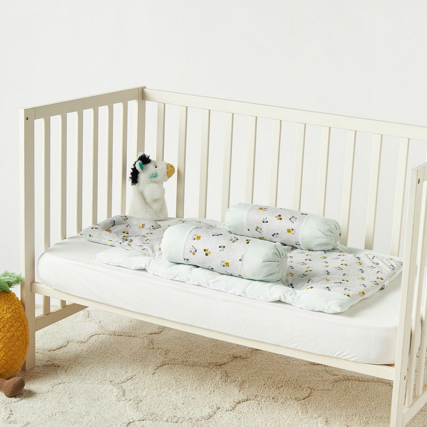 Juniors 4-Piece Cars Print Bolster Set-Baby Bedding-image-0