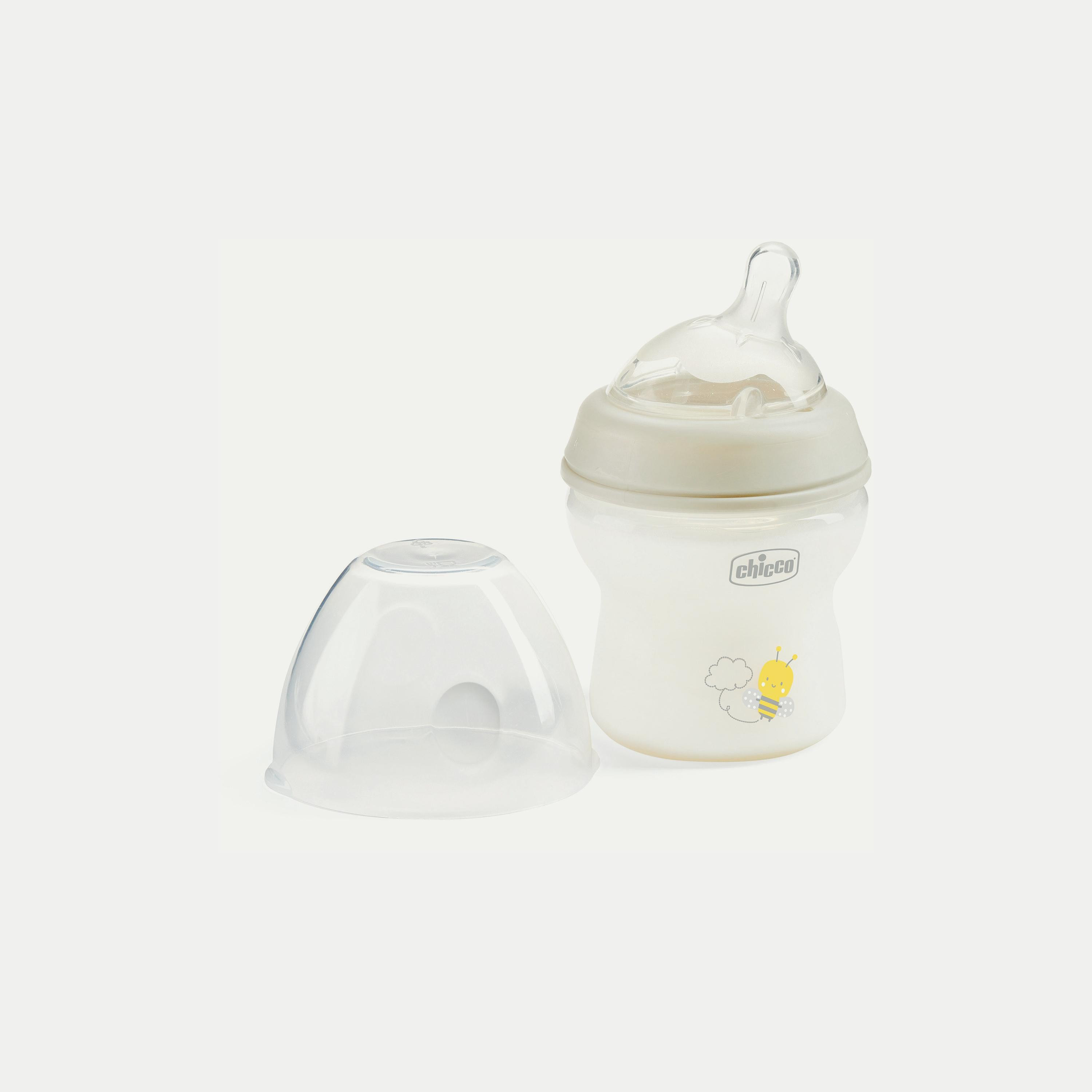 Chicco Naturalfeeling Bottle 150Ml Slow Flow Silicone, Neutral-baby-feeding-feedingbottles-bottlesandteats-image-2