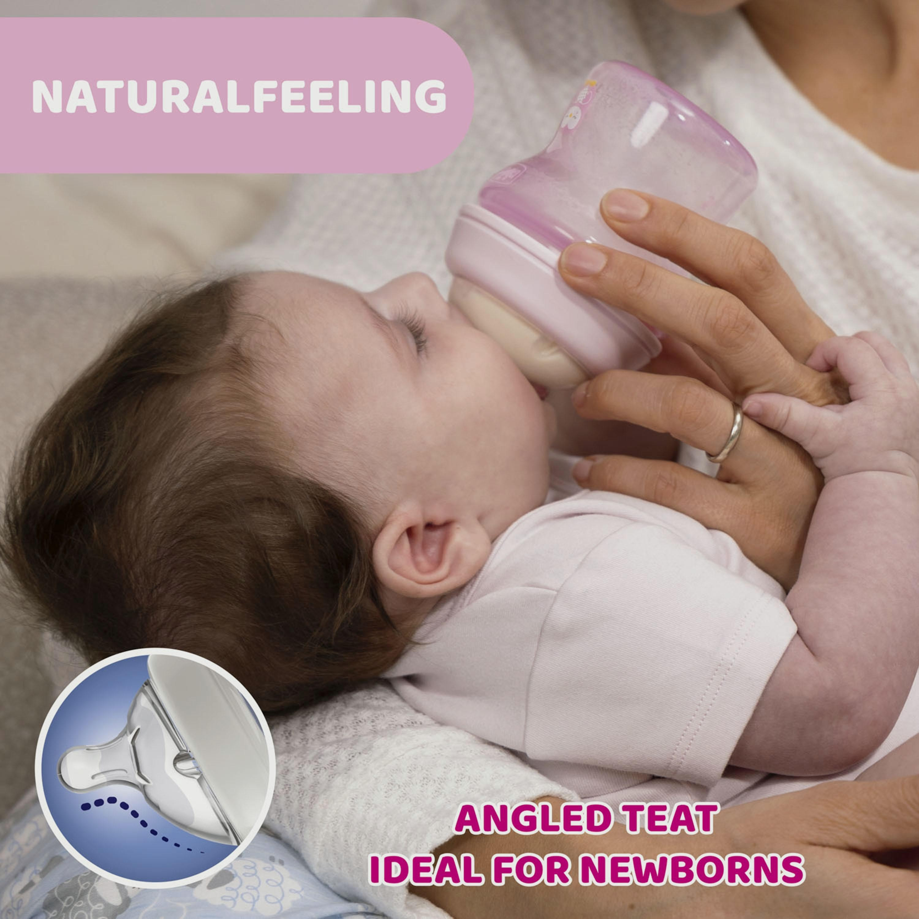 Chicco Naturalfeeling Bottle 150Ml Slow Flow Silicone, Neutral-baby-feeding-feedingbottles-bottlesandteats-image-3
