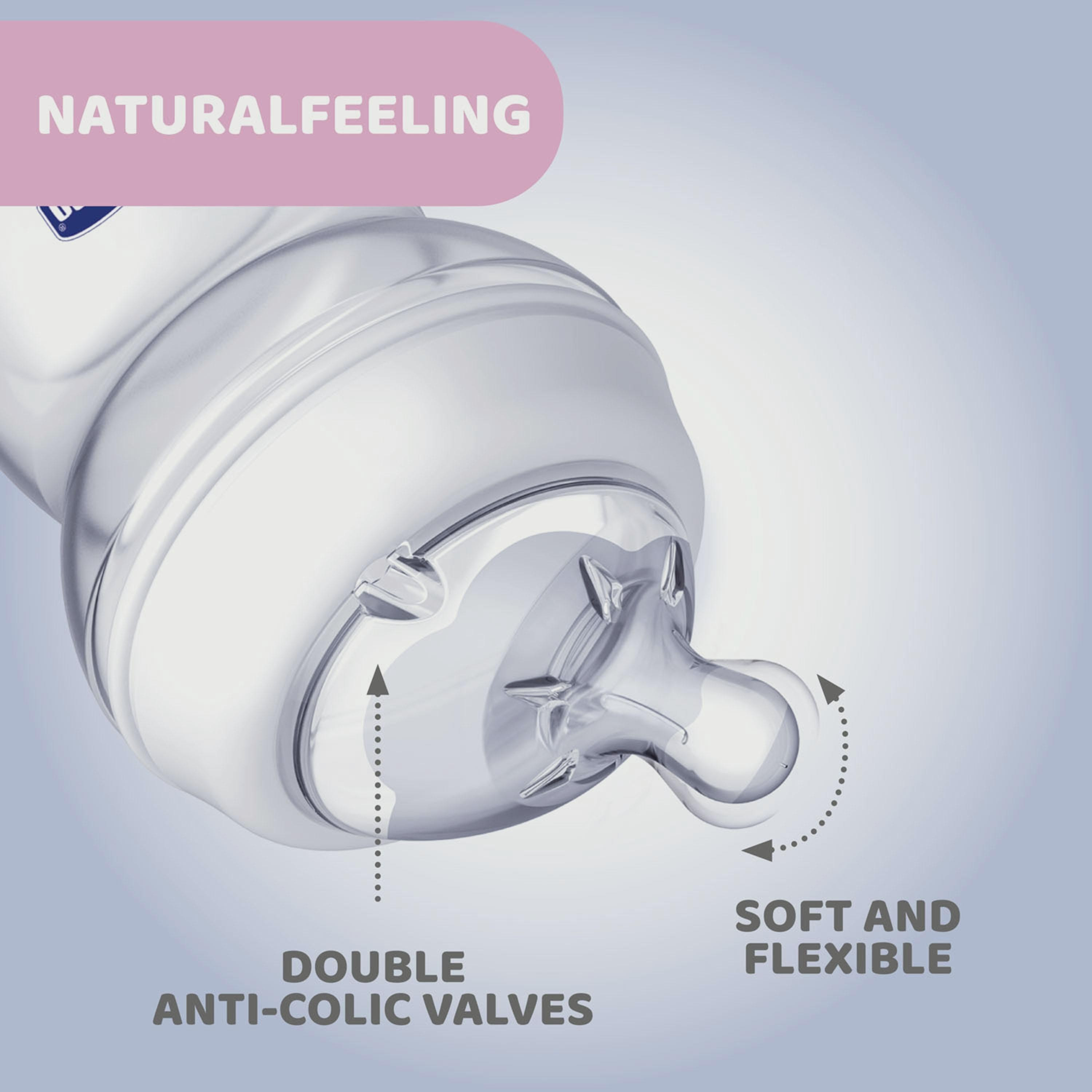 Chicco Naturalfeeling Bottle 150Ml Slow Flow Silicone, Neutral-baby-feeding-feedingbottles-bottlesandteats-image-4