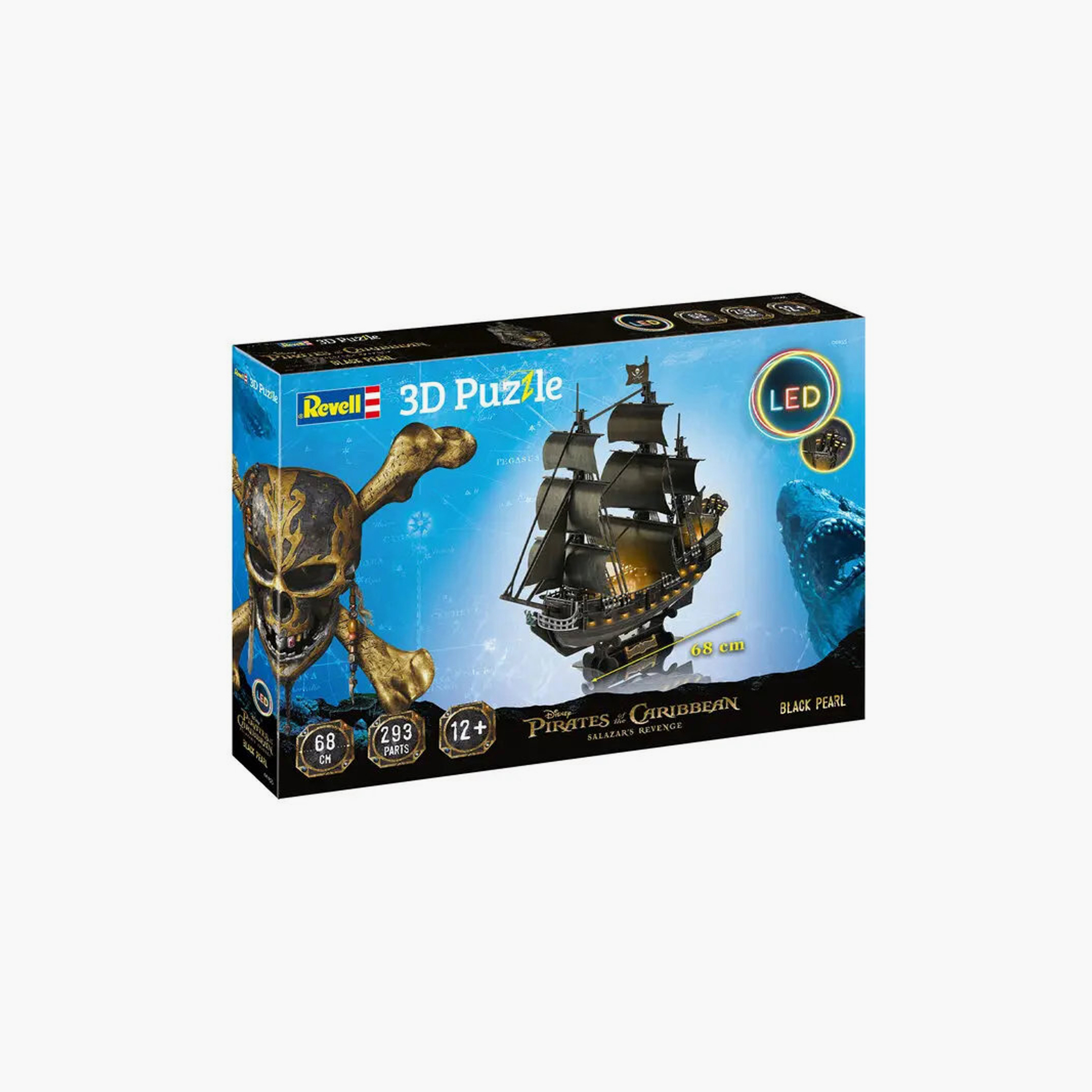 أحجية ثلاثية الأبعاد من 293 قطعة من قراصنة الكاريبي - اللؤلؤة السوداء - 12 سنة+ من ريفيل.-toys-indoortoys-puzzles-image-3