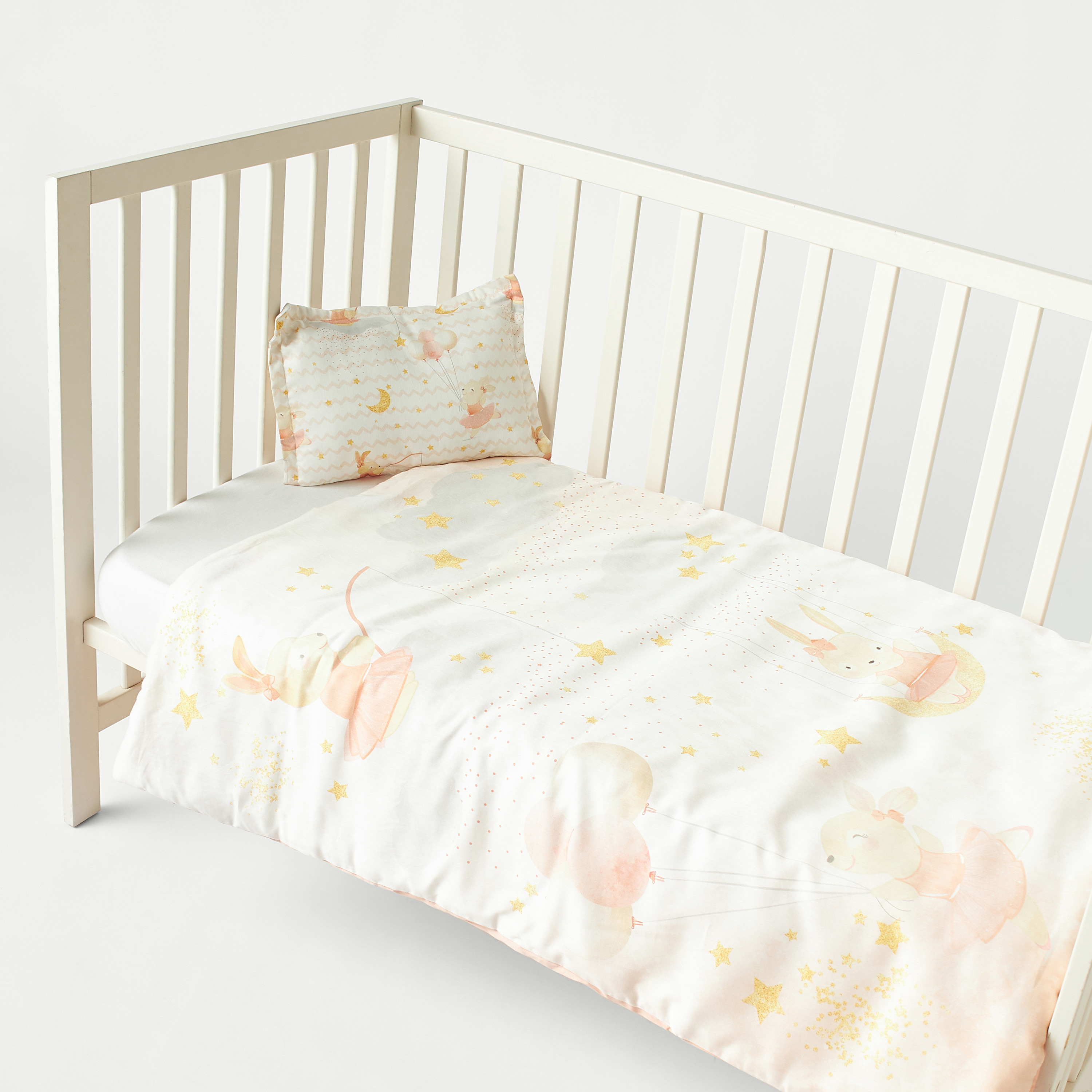 Fancy Fluff Graphic Print Comforter and Pillow Set - 83x109 cm-baby-nursery-babybedding-image-3