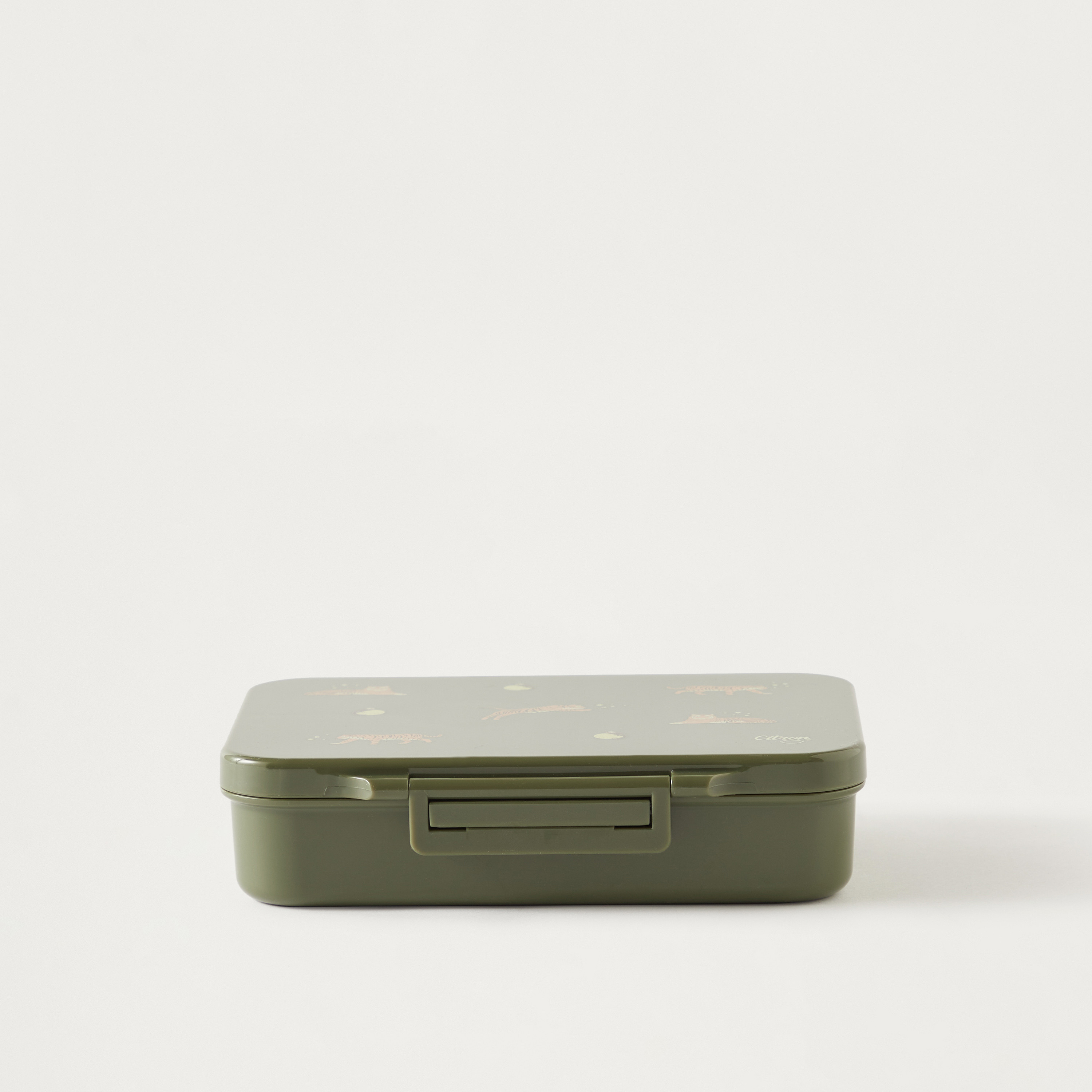 Citron Tiger Print Sectioned Lunch Box-school-lunchessentials-lunchboxes-image-1