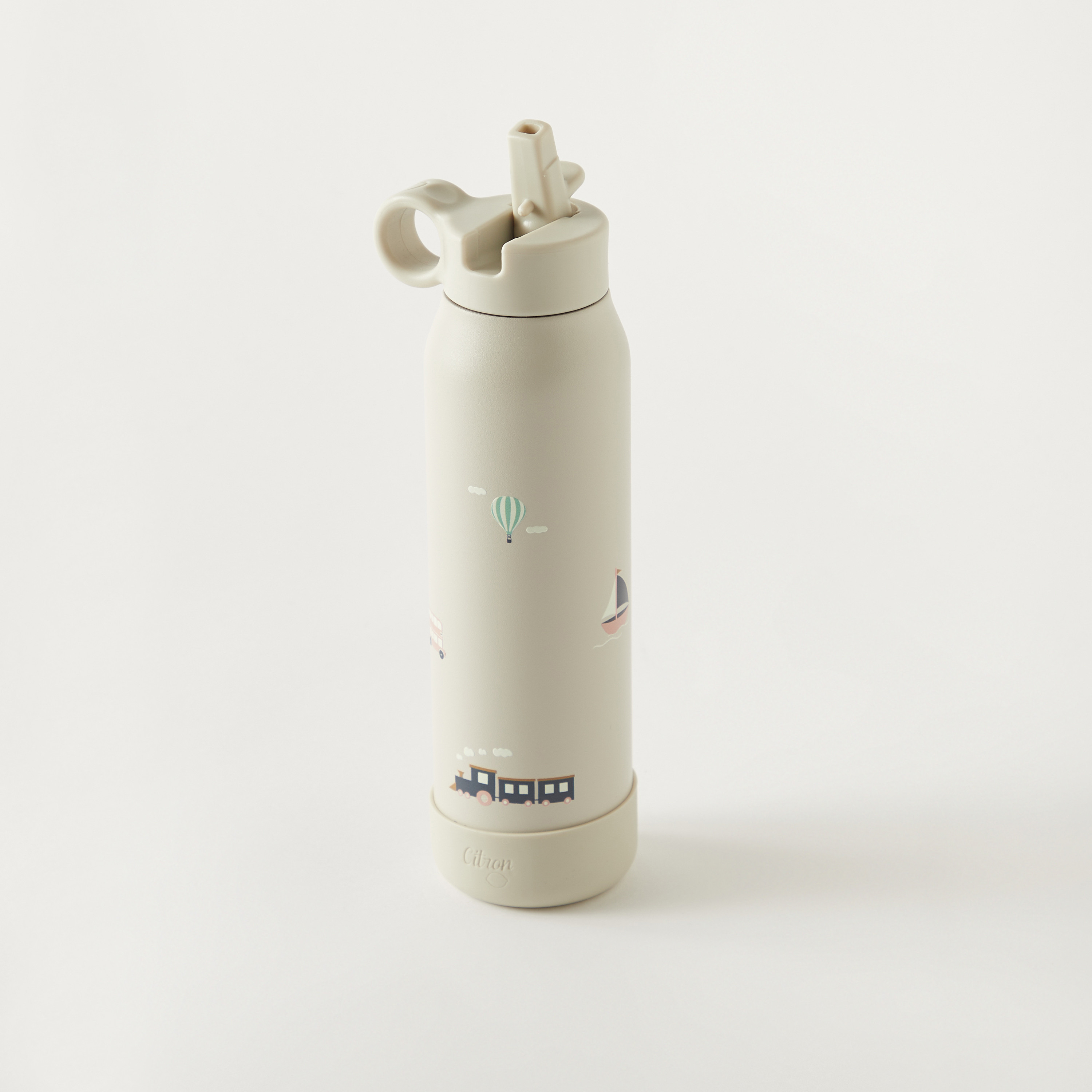 Citron Ballerina Print Stainless Steel Water Bottle - 350 ml-school-waterbottles-image-2