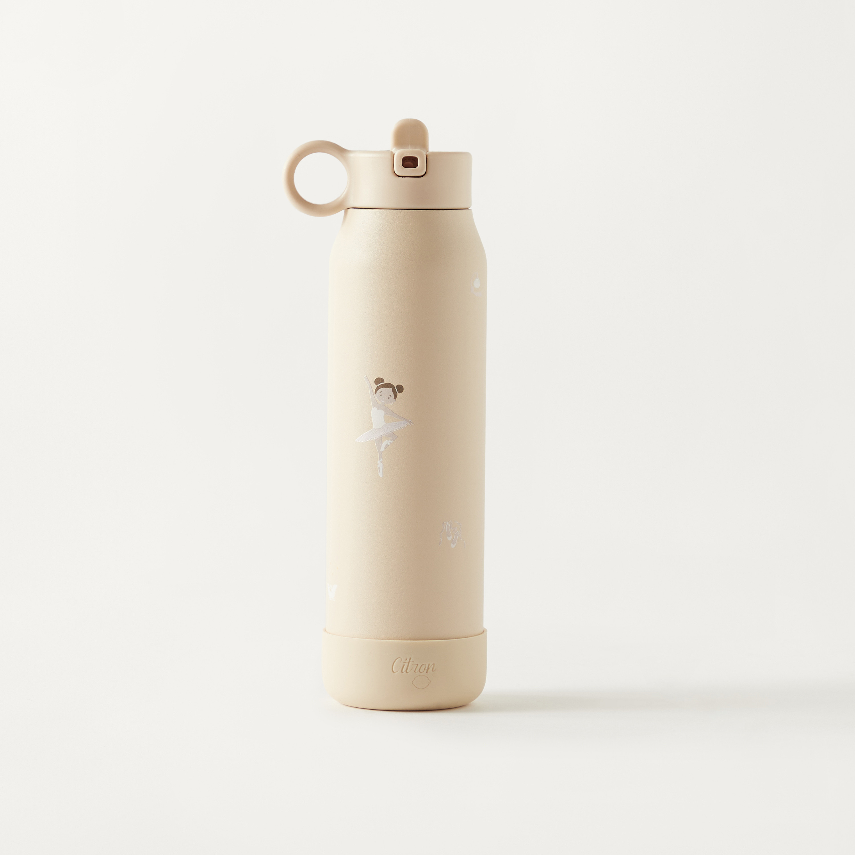 Citron Ballerina Print Stainless Steel Water Bottle - 500 ml-school-waterbottles-image-1