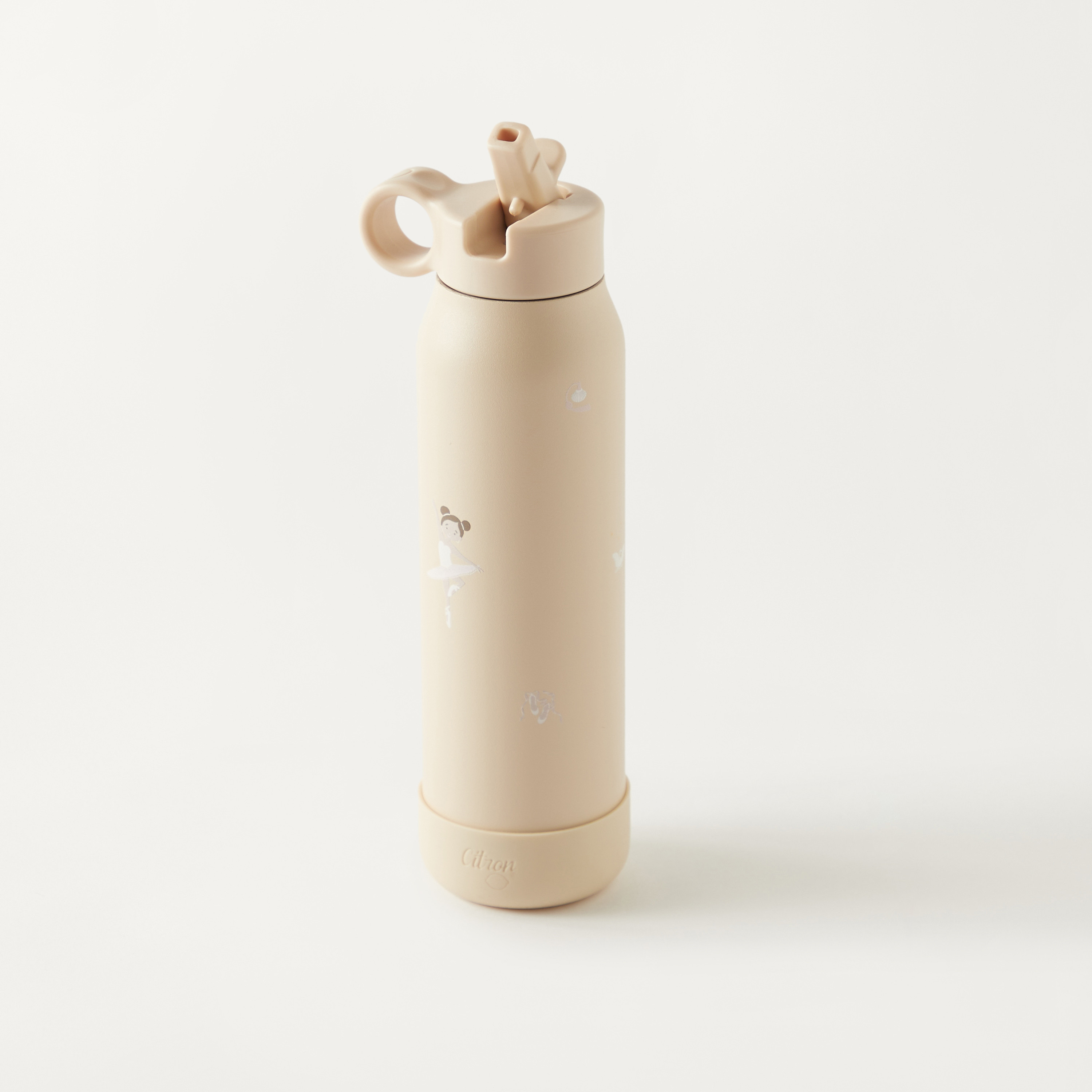 Citron Ballerina Print Stainless Steel Water Bottle - 500 ml-school-waterbottles-image-2