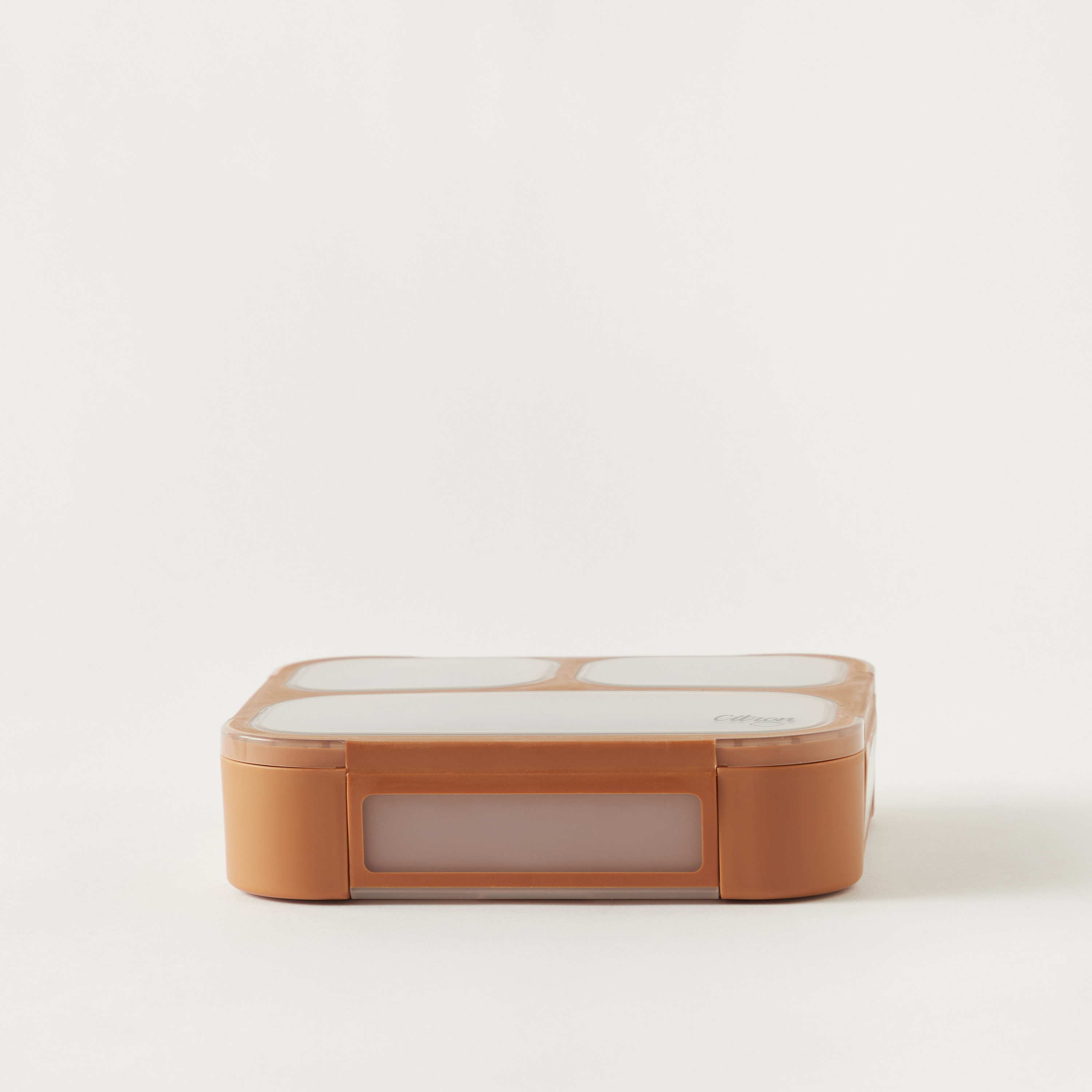 Citron Sectioned Lunch Box with Fork and Spoon-school-lunchessentials-lunchboxes-image-1