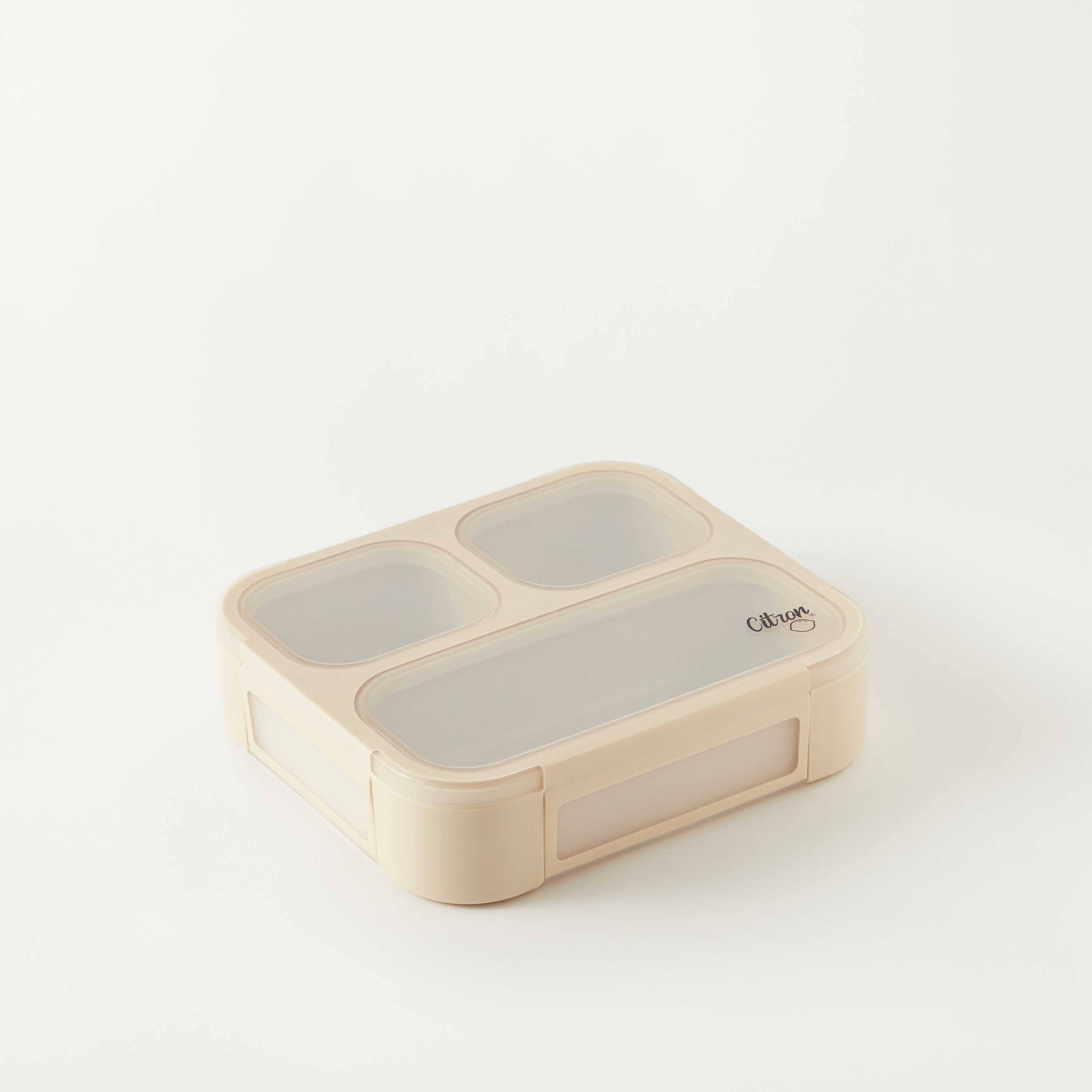 Citron Sectioned Bento Lunch Box with Fork and Spoon-school-lunchessentials-lunchboxes-image-1