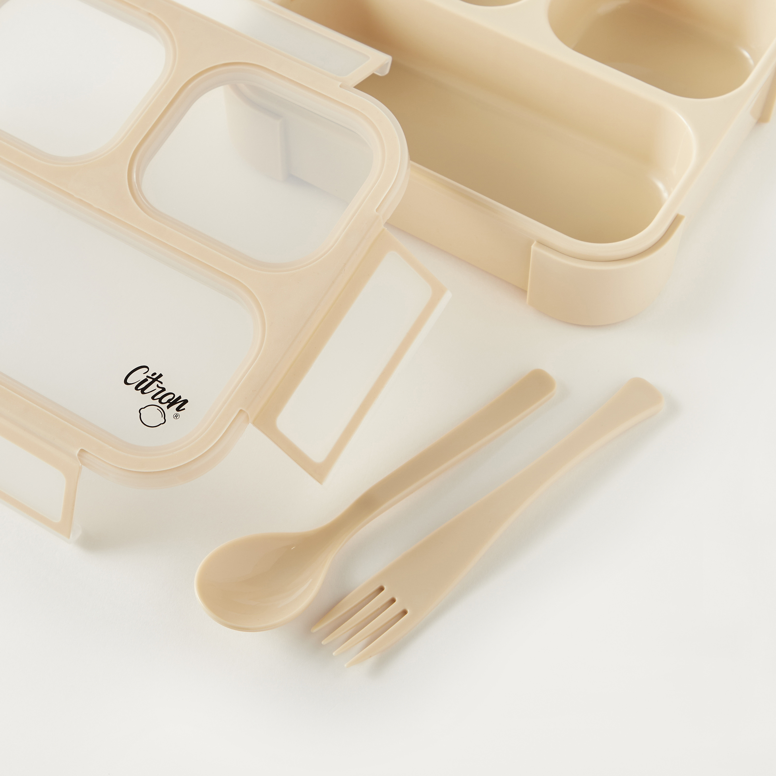 Citron Sectioned Bento Lunch Box with Fork and Spoon-school-lunchessentials-lunchboxes-image-3