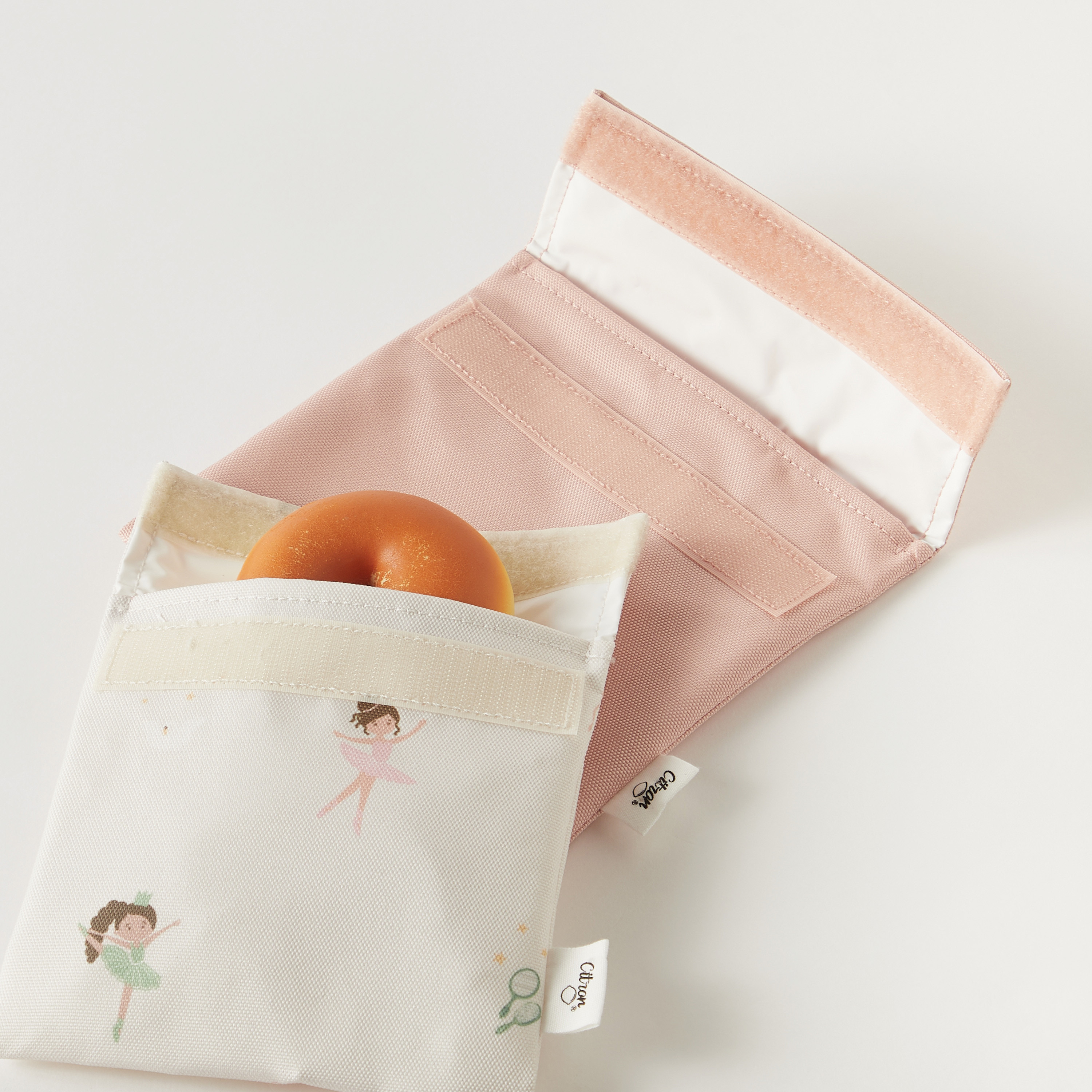 شنطة ساندويتشات متنوعة قابلة لإعادة الاستخدام من سيترون - طقم من قطعتين-school-lunchessentials-lunchbags-image-5