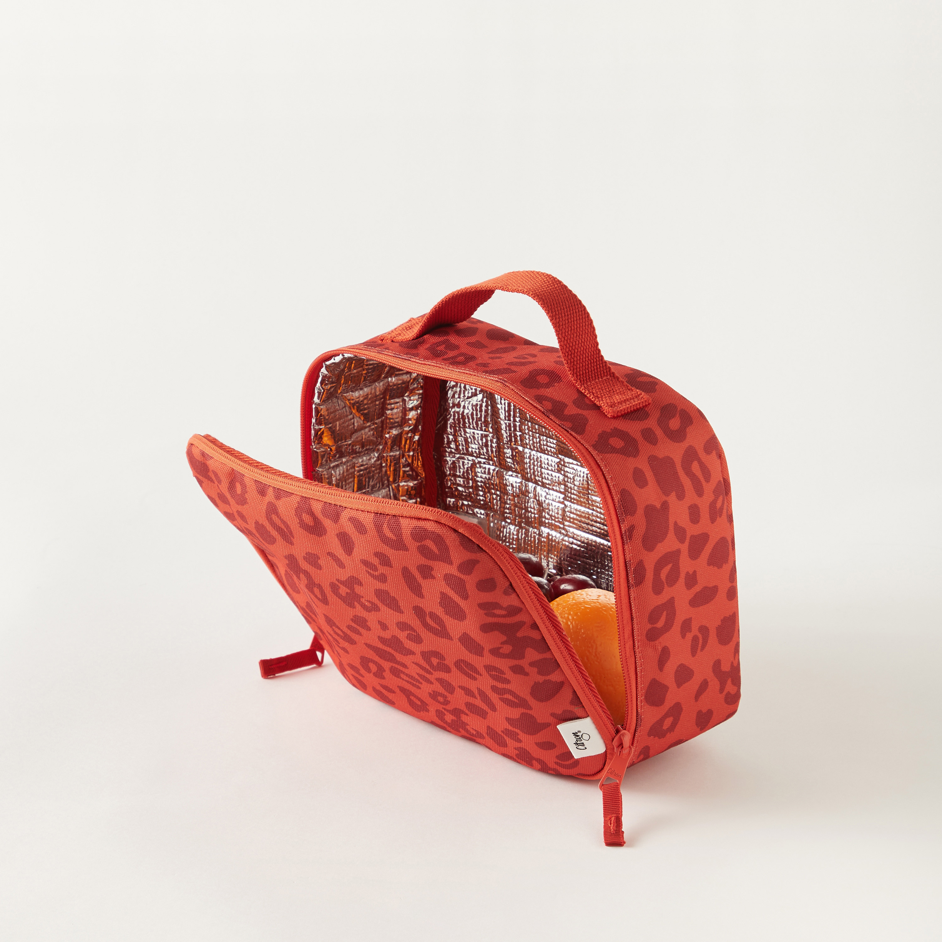 Citron Animal Print Insulated Lunch Bag with Handle and Zip Closure-school-lunchessentials-lunchbags-image-4