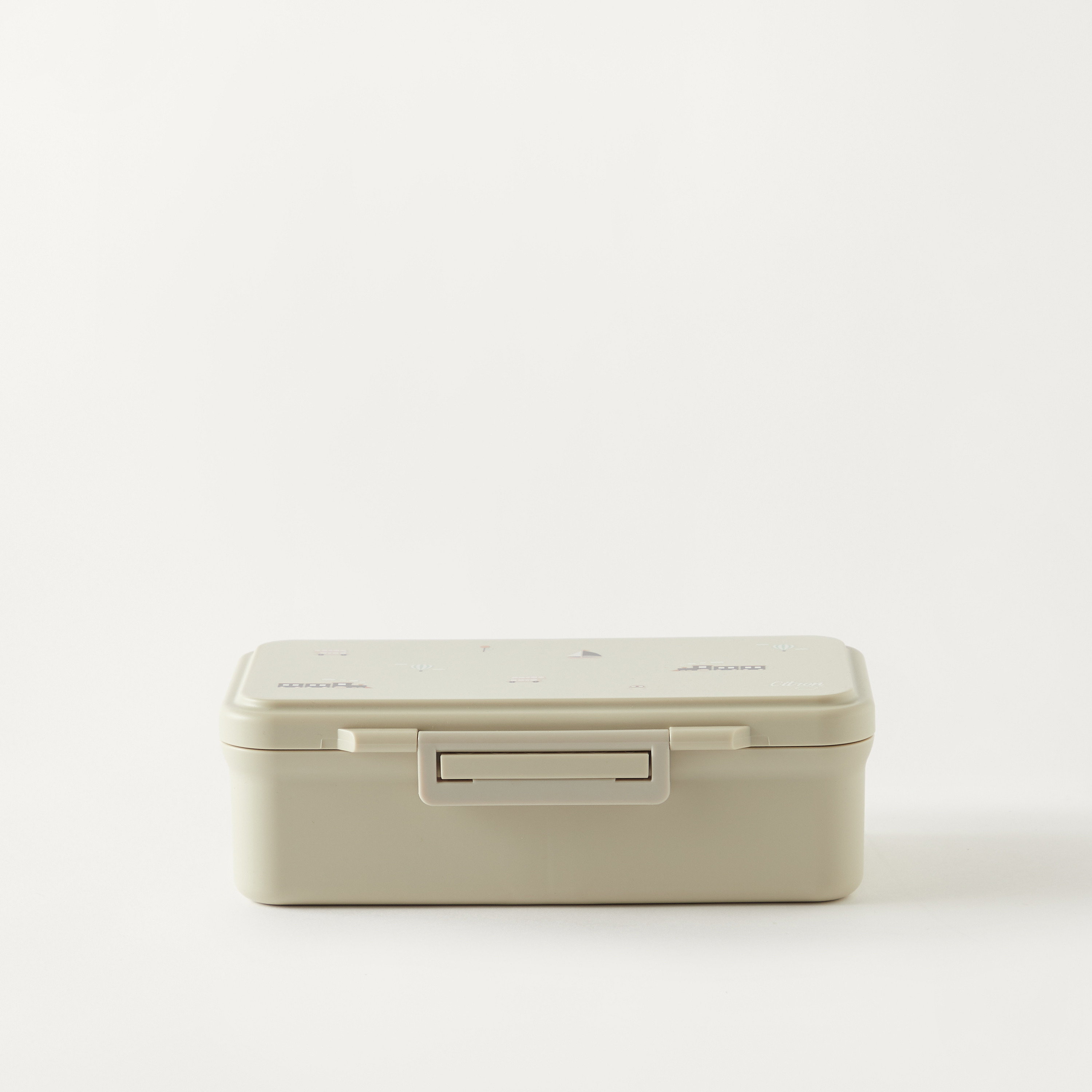 Citron Vehicle Print Lunch Box-school-lunchessentials-lunchboxes-image-1