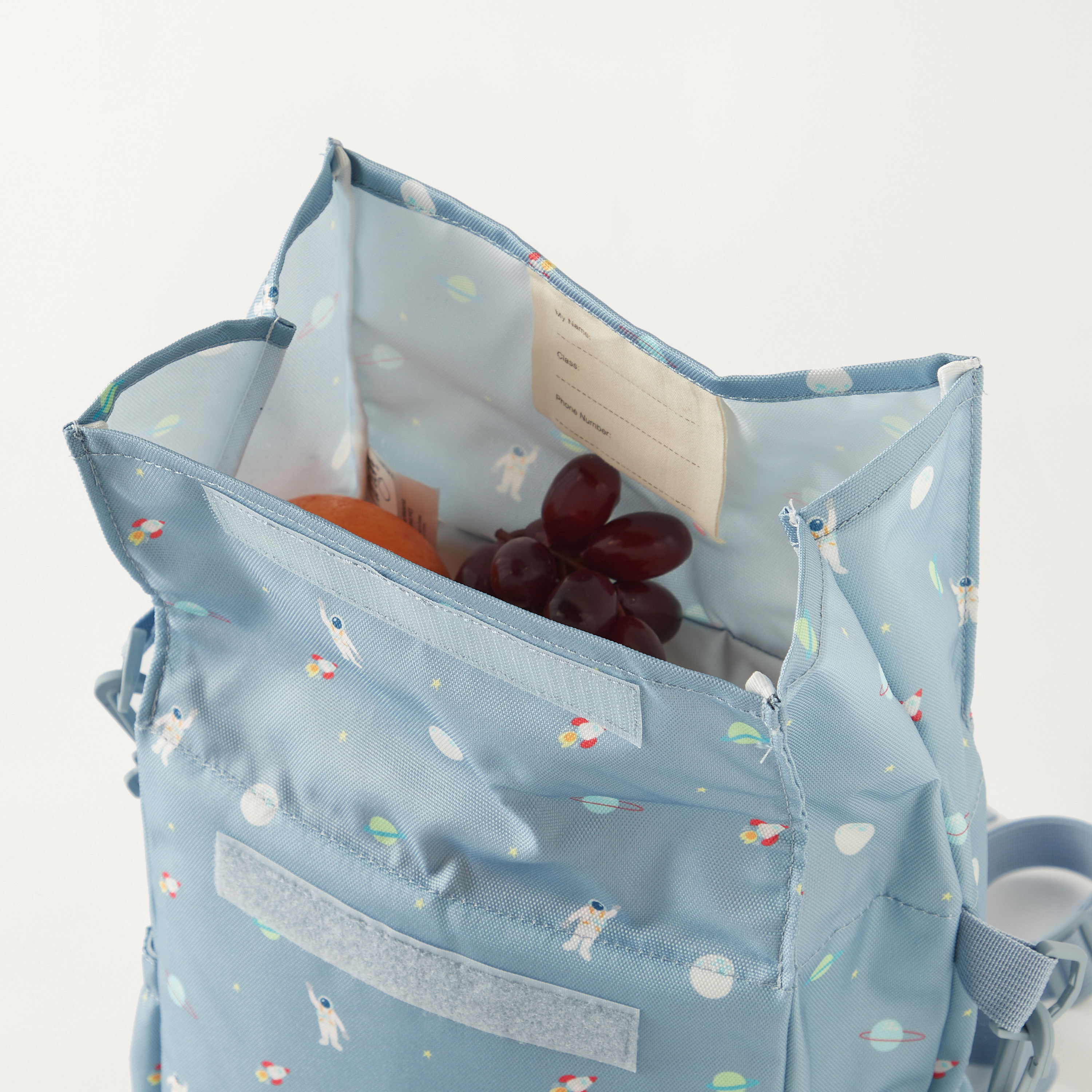 Citron Space Print Insulated Roll-Up Lunch Bag with Shoulder Straps-school-lunchessentials-lunchbags-image-5
