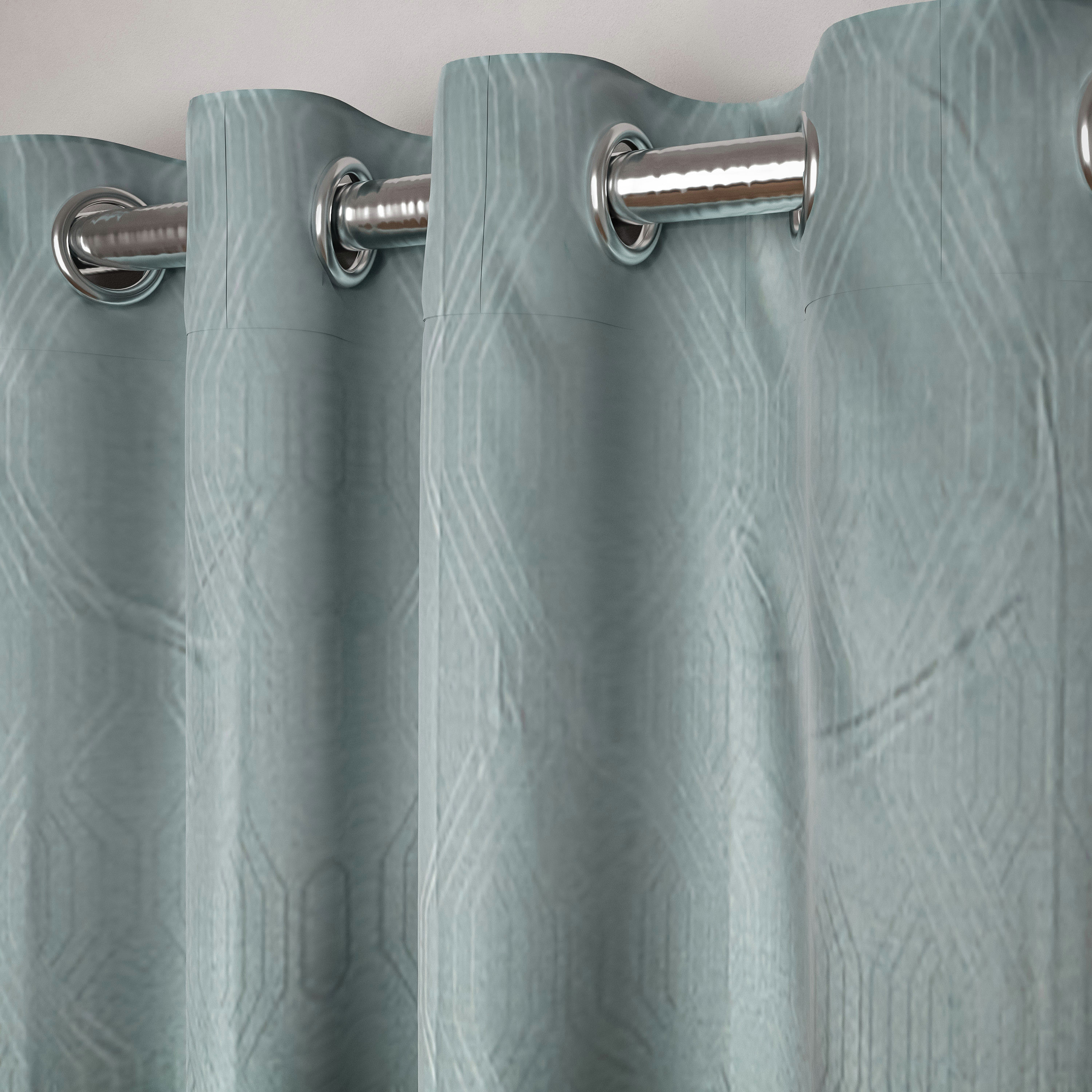 Textured Semi Blackout Curtain - 240x140 cms-household-windows-curtains-image-3