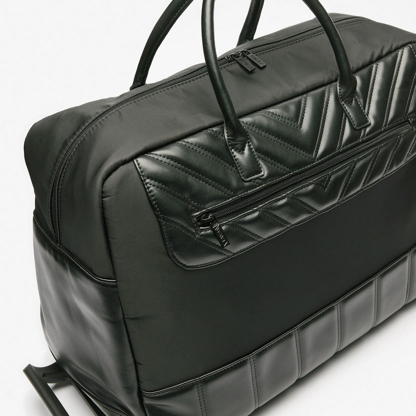 Elle Duffle Trolley Duffle Bag with Retractable Handle and Zip Closure-Duffle Bags-image-2