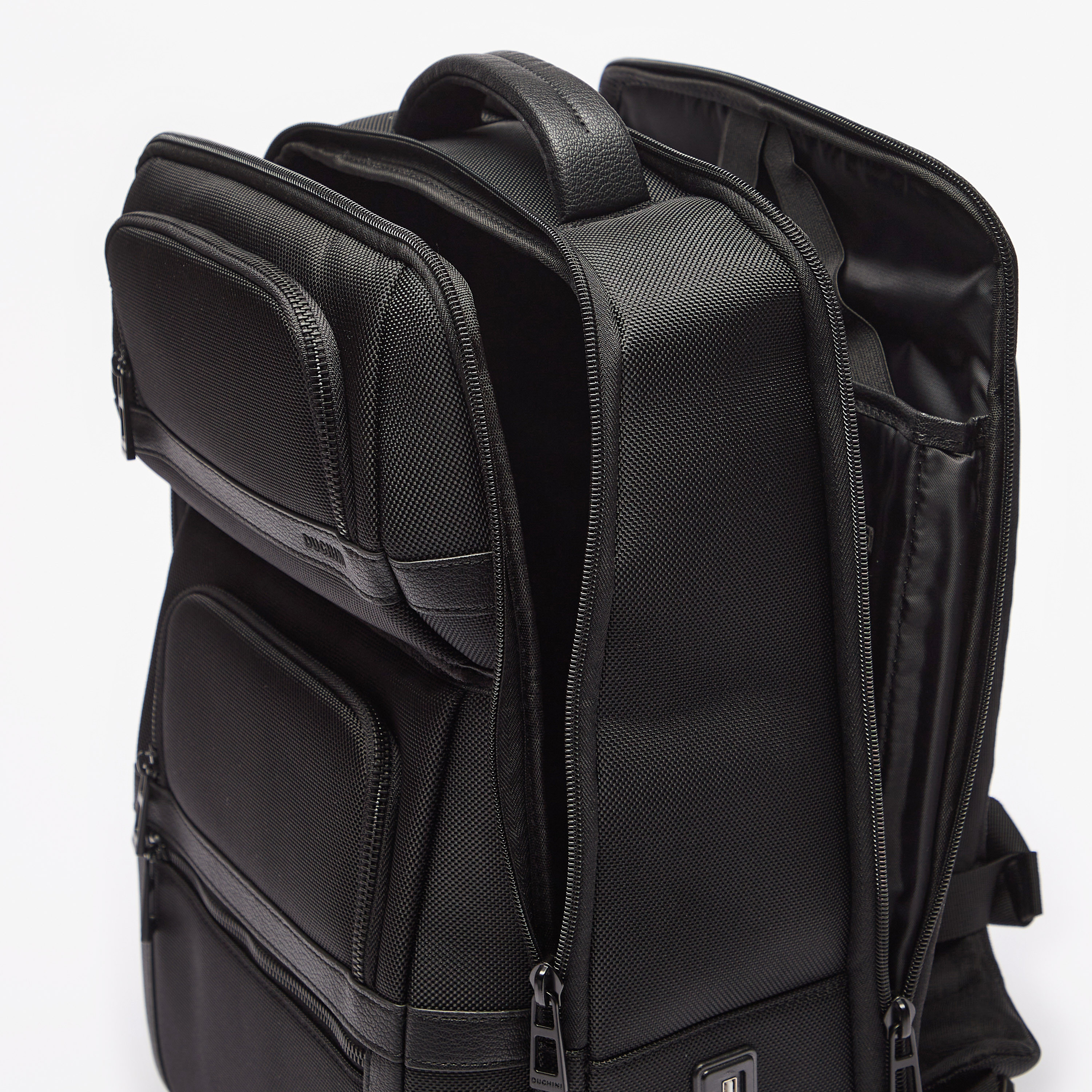 Duchini Textured Backpack with Zip Closure-men-bags-image-6