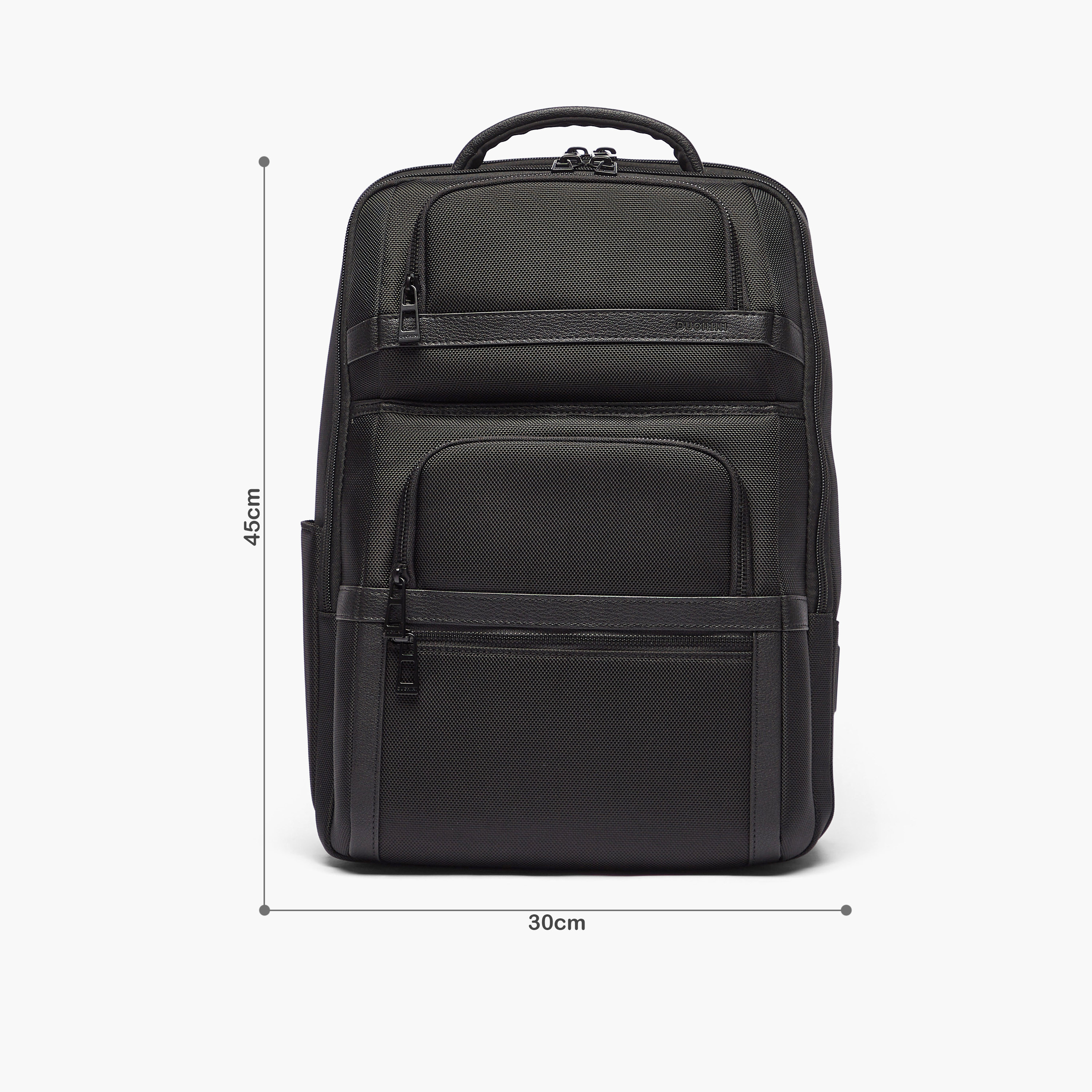 Duchini Textured Backpack with Zip Closure-men-bags-image-2