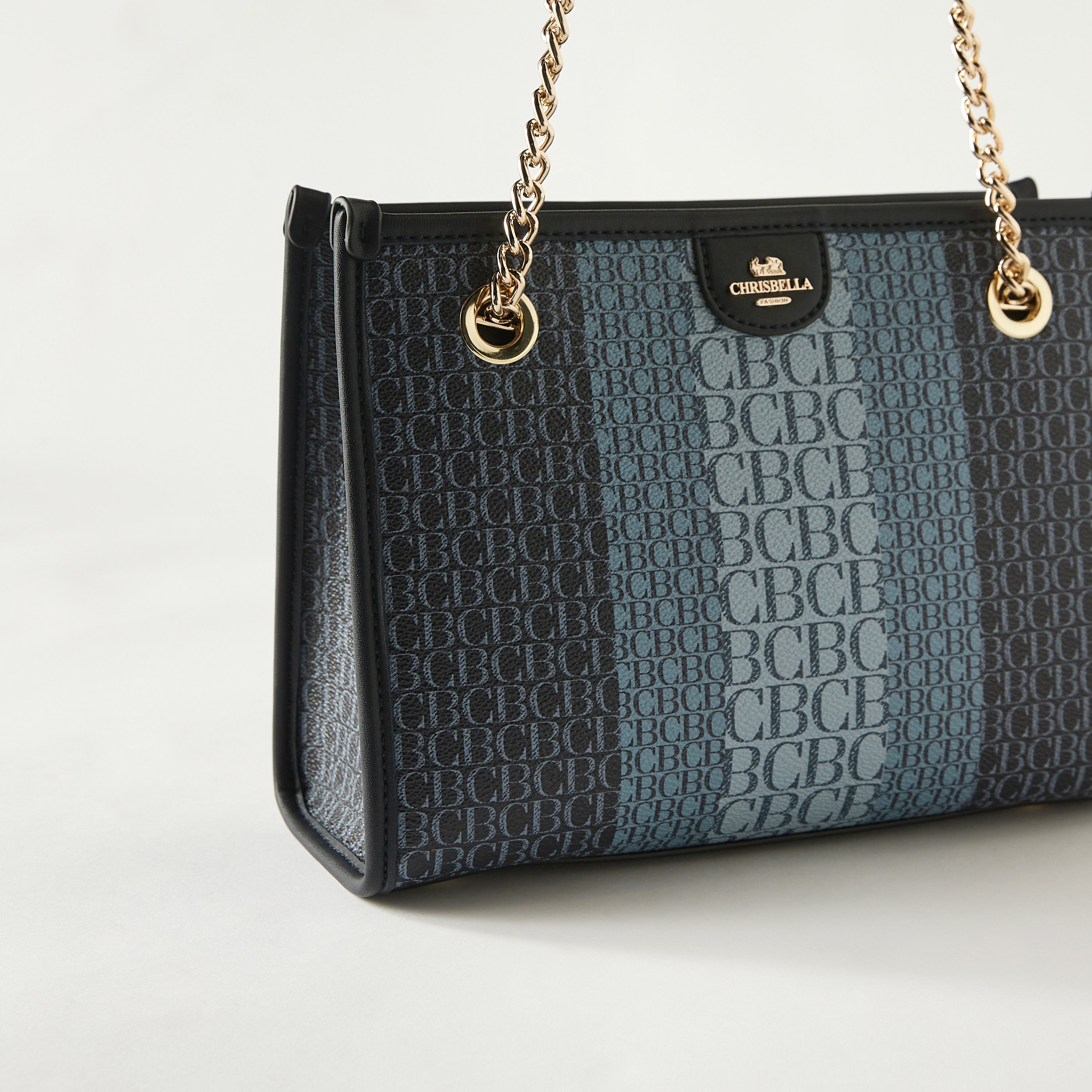 Chrisbella Monogram Print Tote Bag with Tri-Fold Wallet-women-bagsandwallets-handbags-image-2