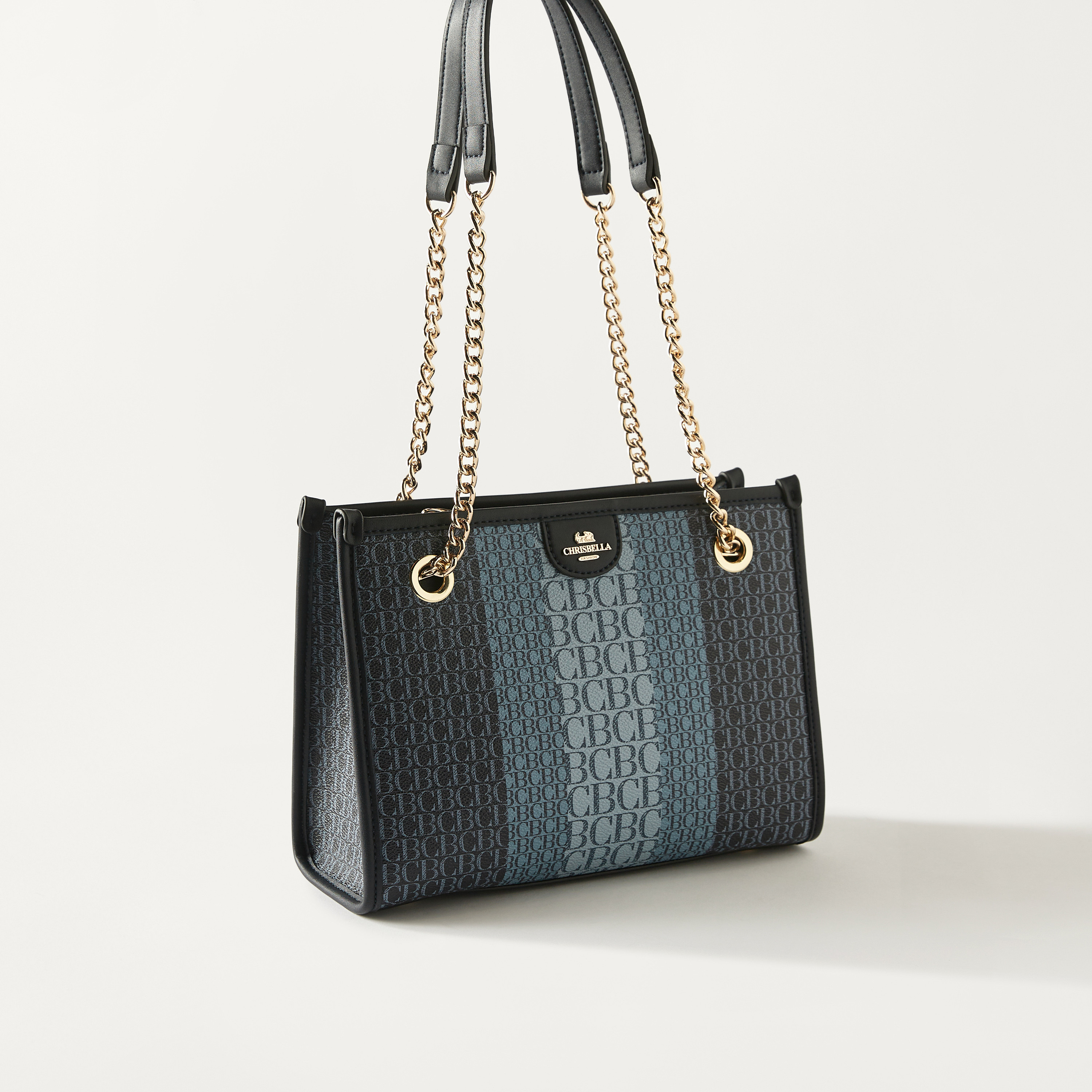 Chrisbella Monogram Print Tote Bag with Tri-Fold Wallet-women-bagsandwallets-handbags-image-3