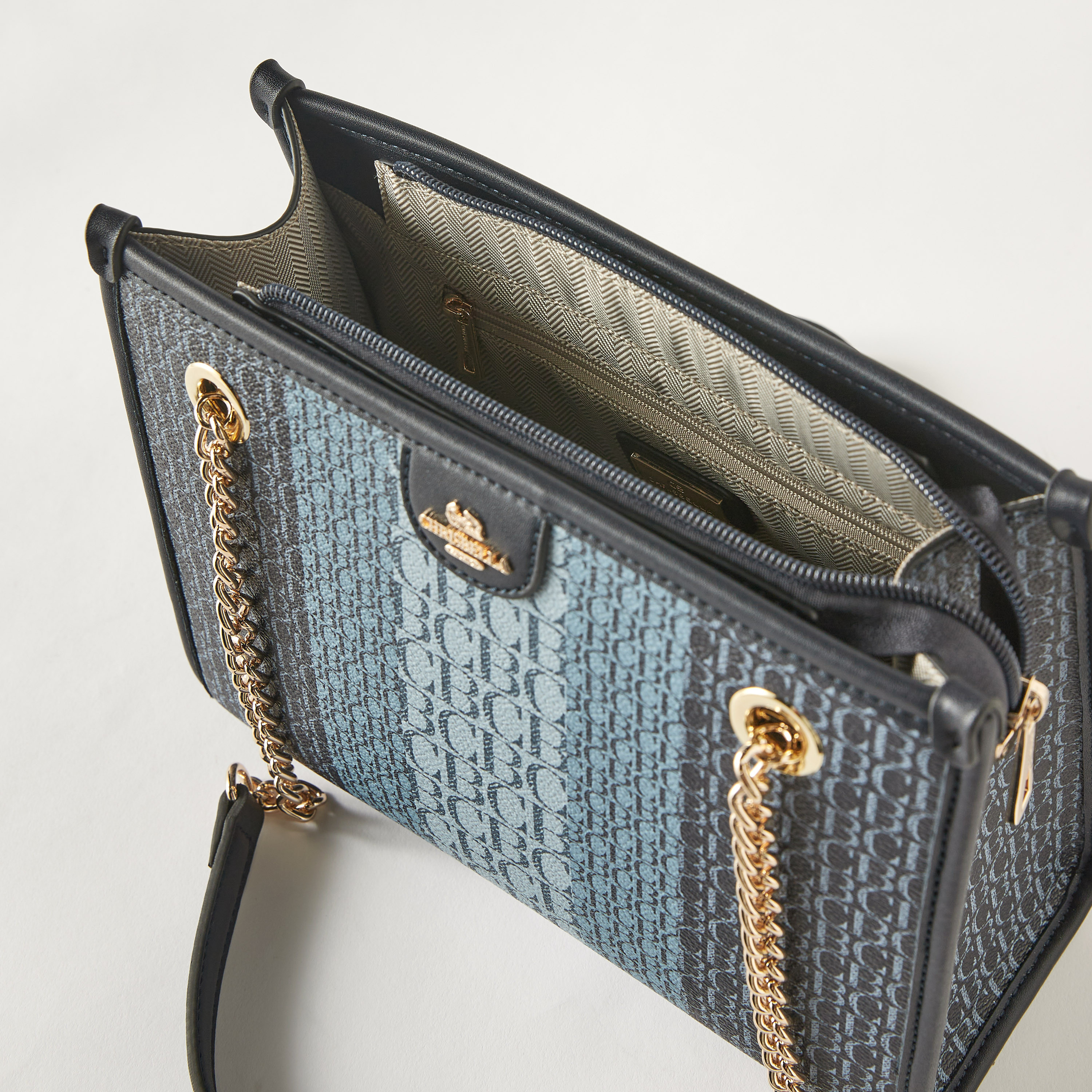Chrisbella Monogram Print Tote Bag with Tri-Fold Wallet-women-bagsandwallets-handbags-image-4