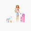 Barbie Doll & Accessories, Travel Set with Puppy, Suitcase, Barbie 'Malibu' with Blonde Hair-toys-dollsandplaysets-dollplaysets-image-3