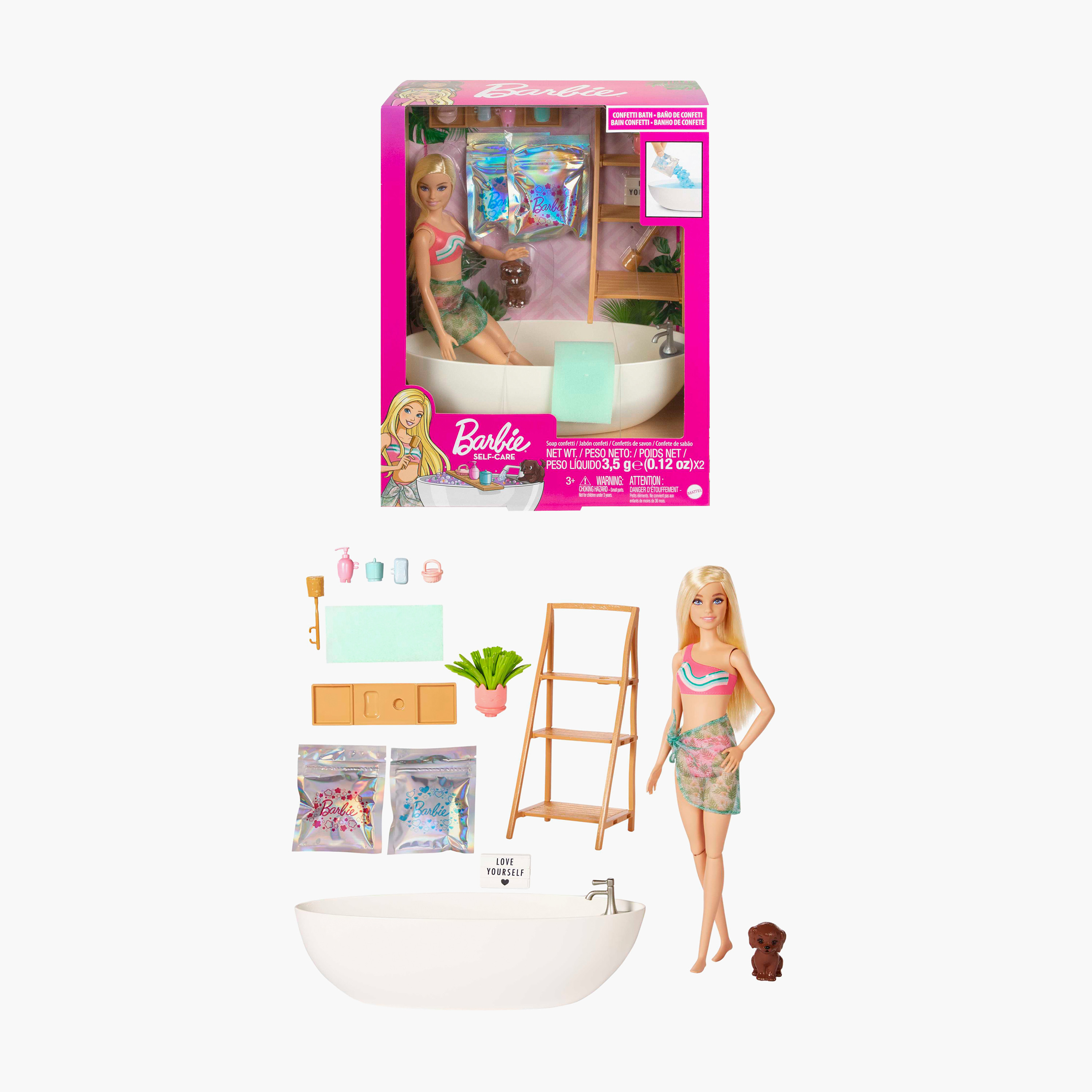 Barbie Soap Confetti Bathtub and Doll Playset-toys-dollsandplaysets-dollplaysets-image-1