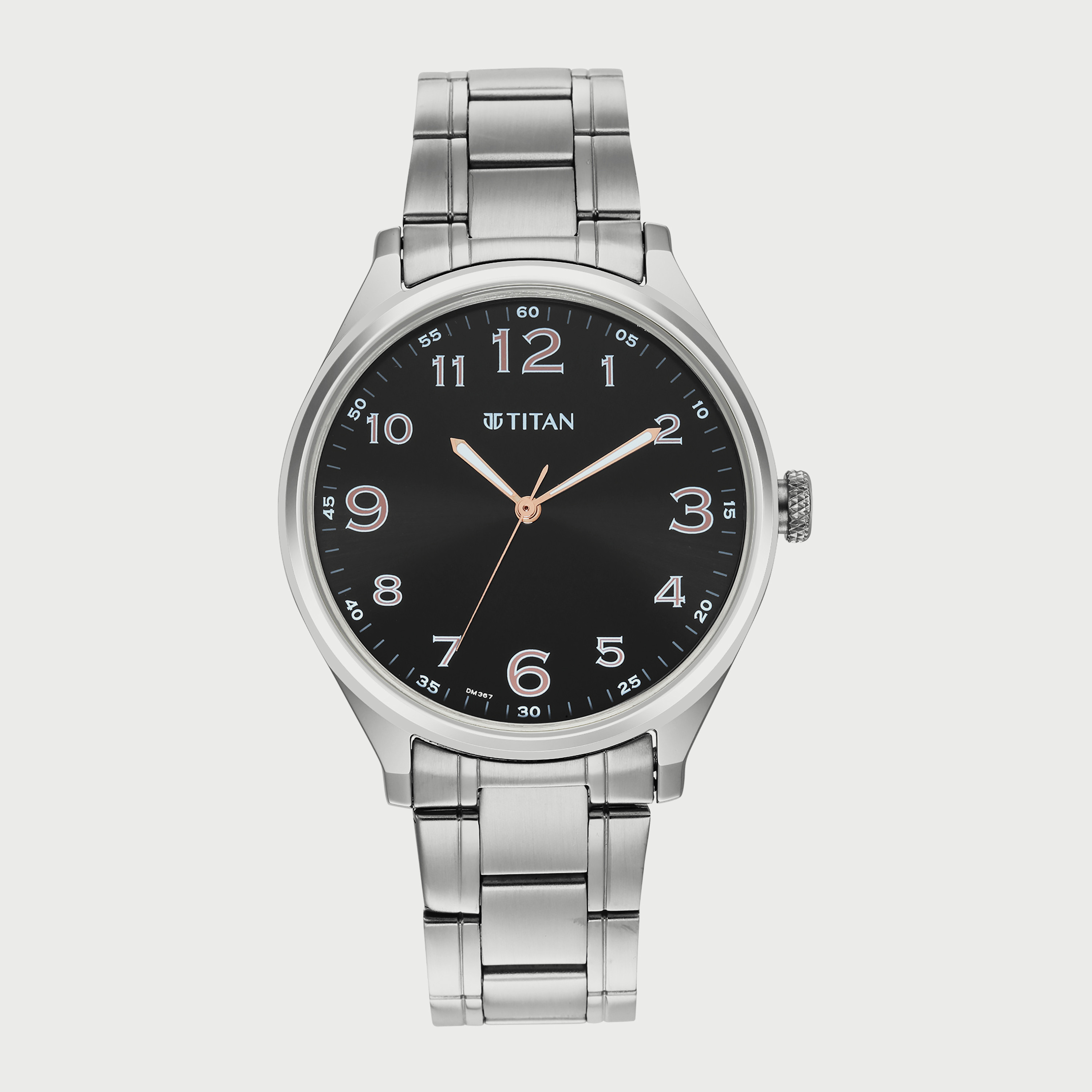 Titan stainless steel online watch price